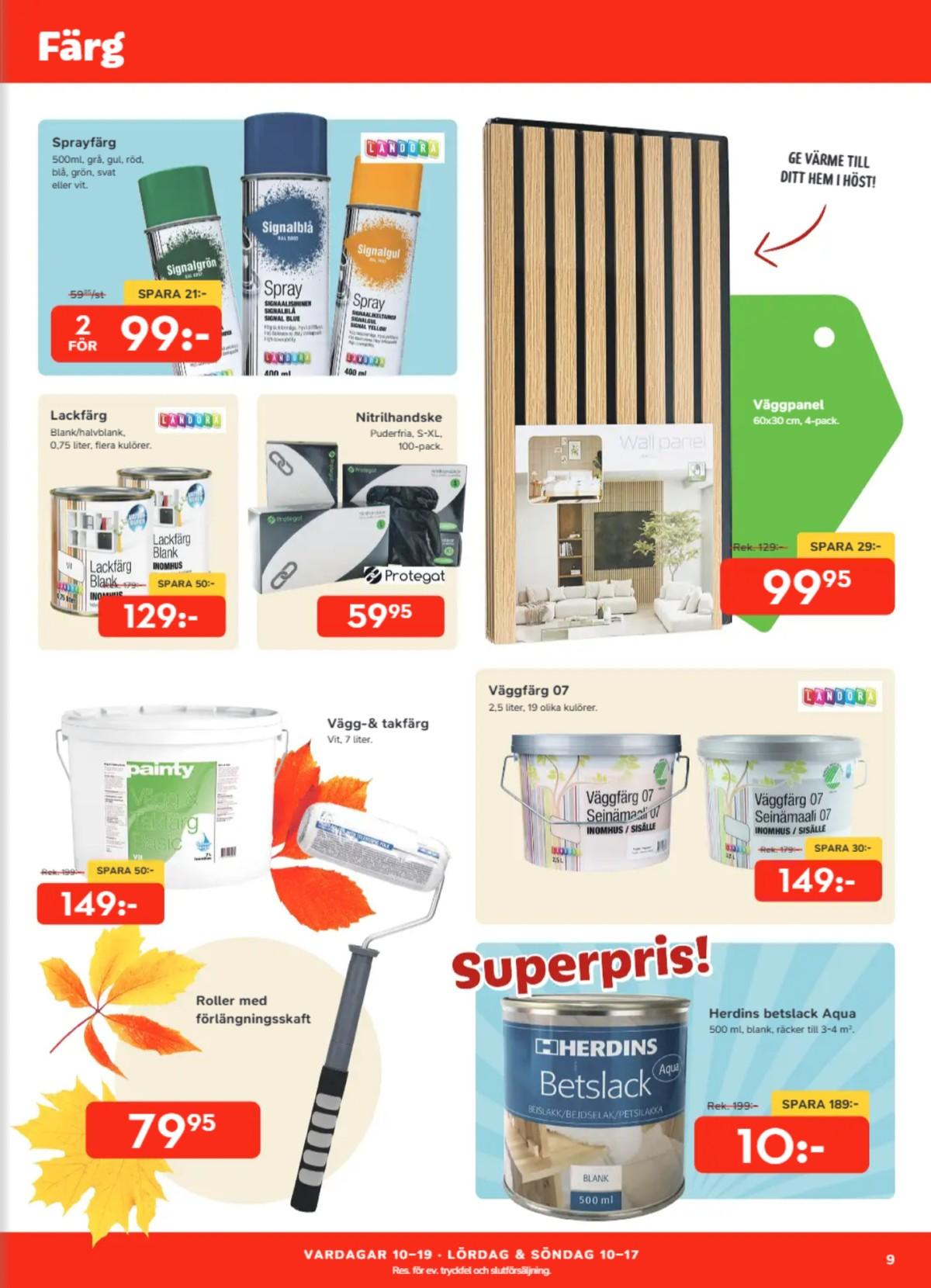 Ohlsson reklamblad sida 9