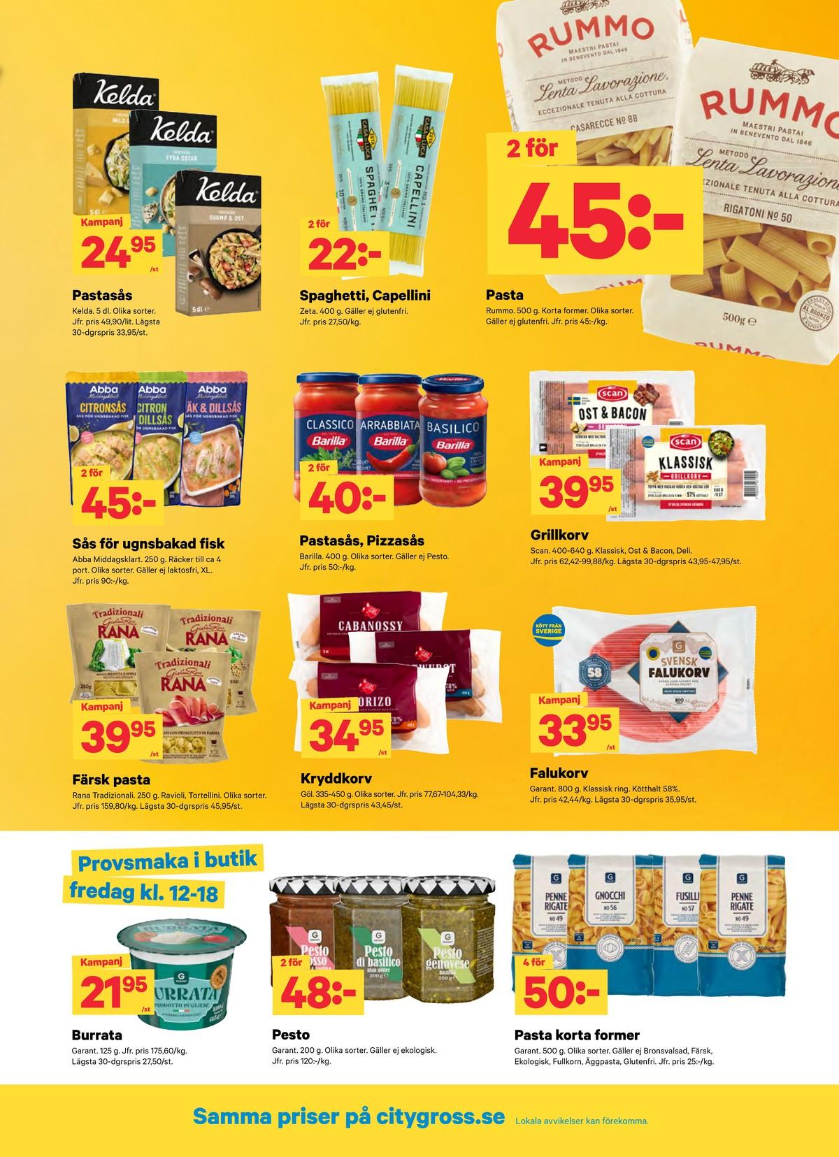 Butik City Gross erbjudanden gäller till 27.9.2026 sida 7 City Gross reklamblad sida 7