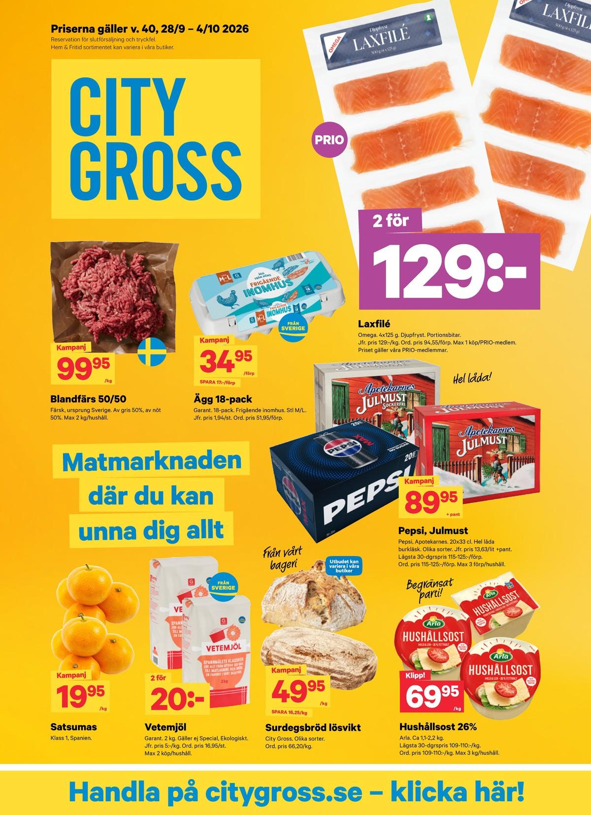 City Gross reklamblad