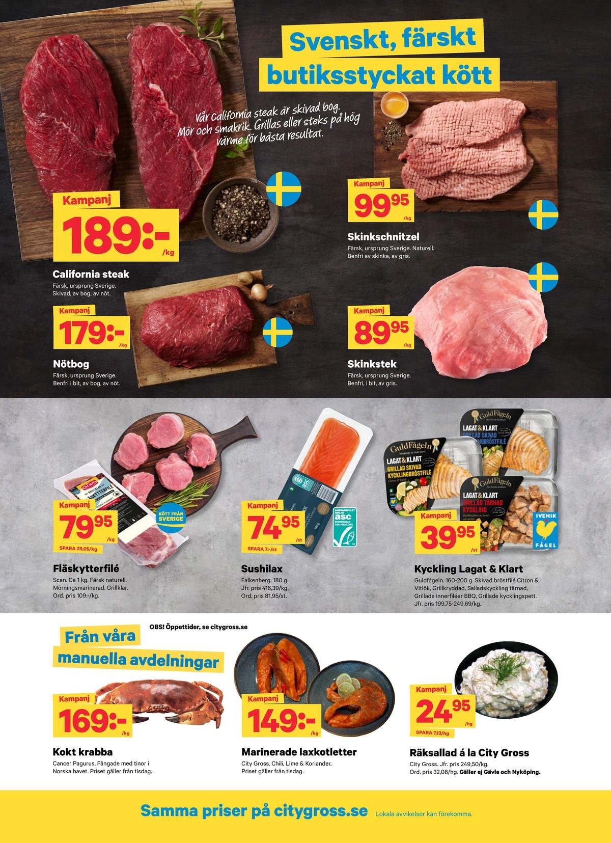 City Gross reklamblad veckas sida 2