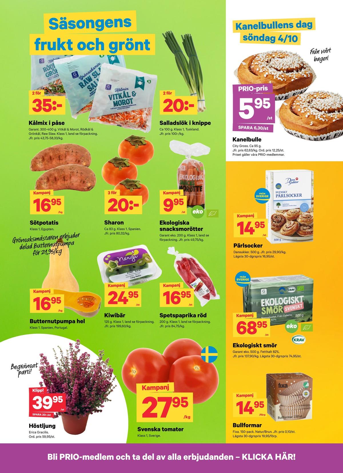 Butik City Gross erbjudanden gäller till 4.10.2026 sida 3 City Gross reklamblad veckas sida 3