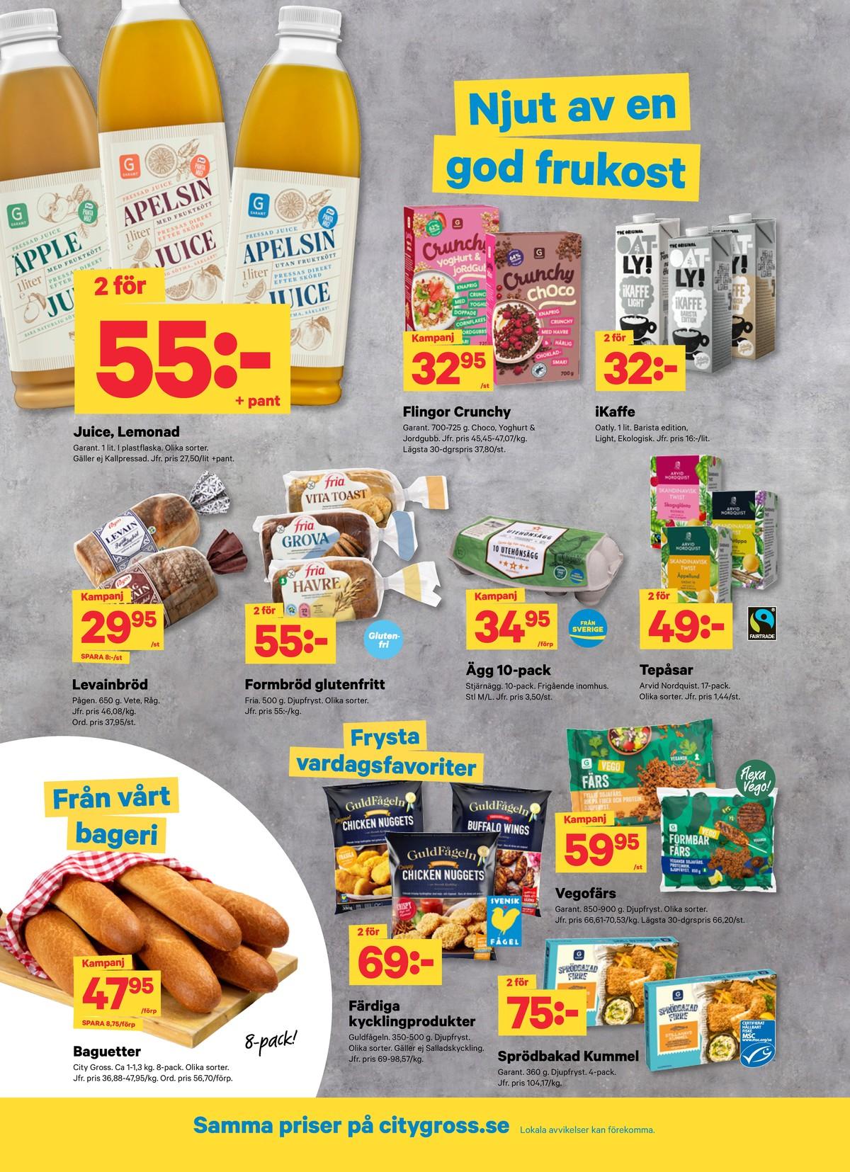 City Gross reklamblad veckas sida 6
