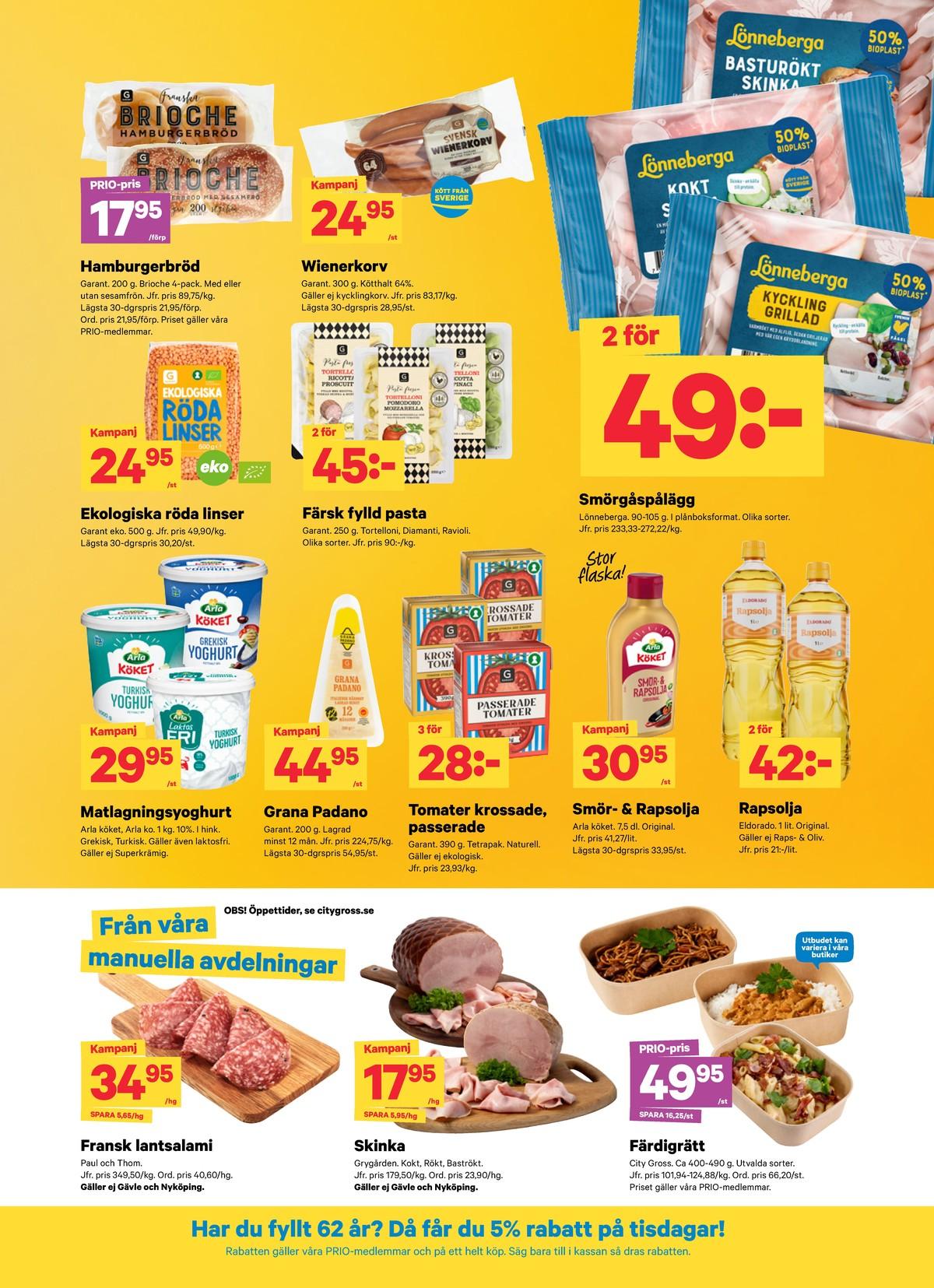 City Gross reklamblad veckas sida 7