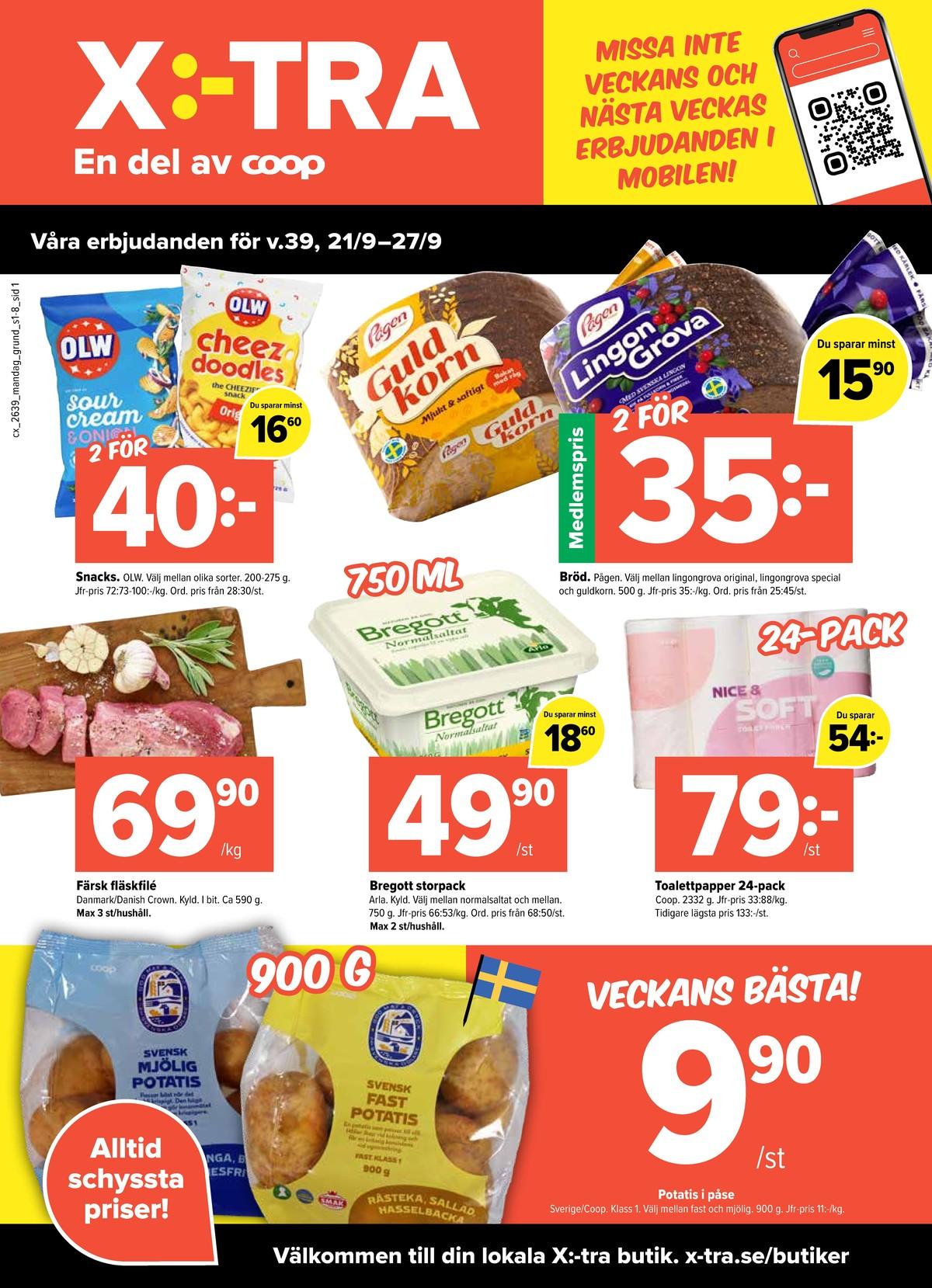 Coop Extra reklamblad sida 1