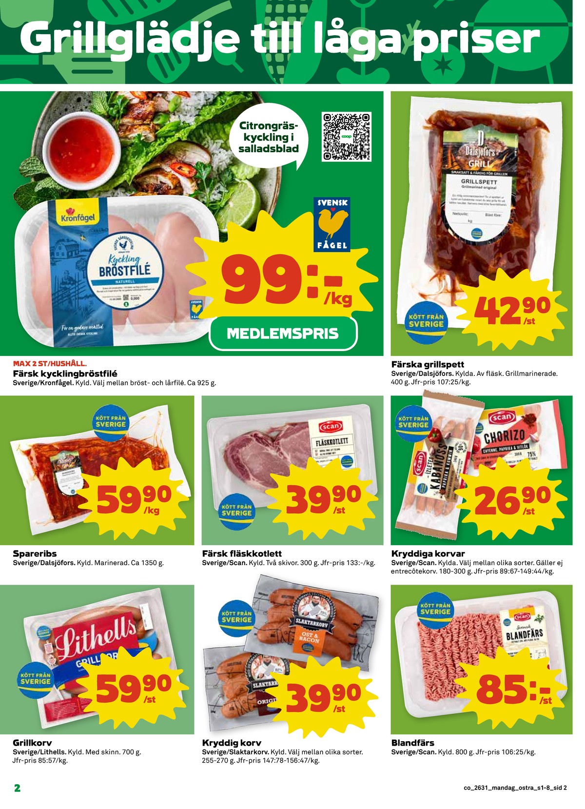 Butik Coop reklamblad gäller till 2.8.2026 sida 2 Coop reklamblad sida 2