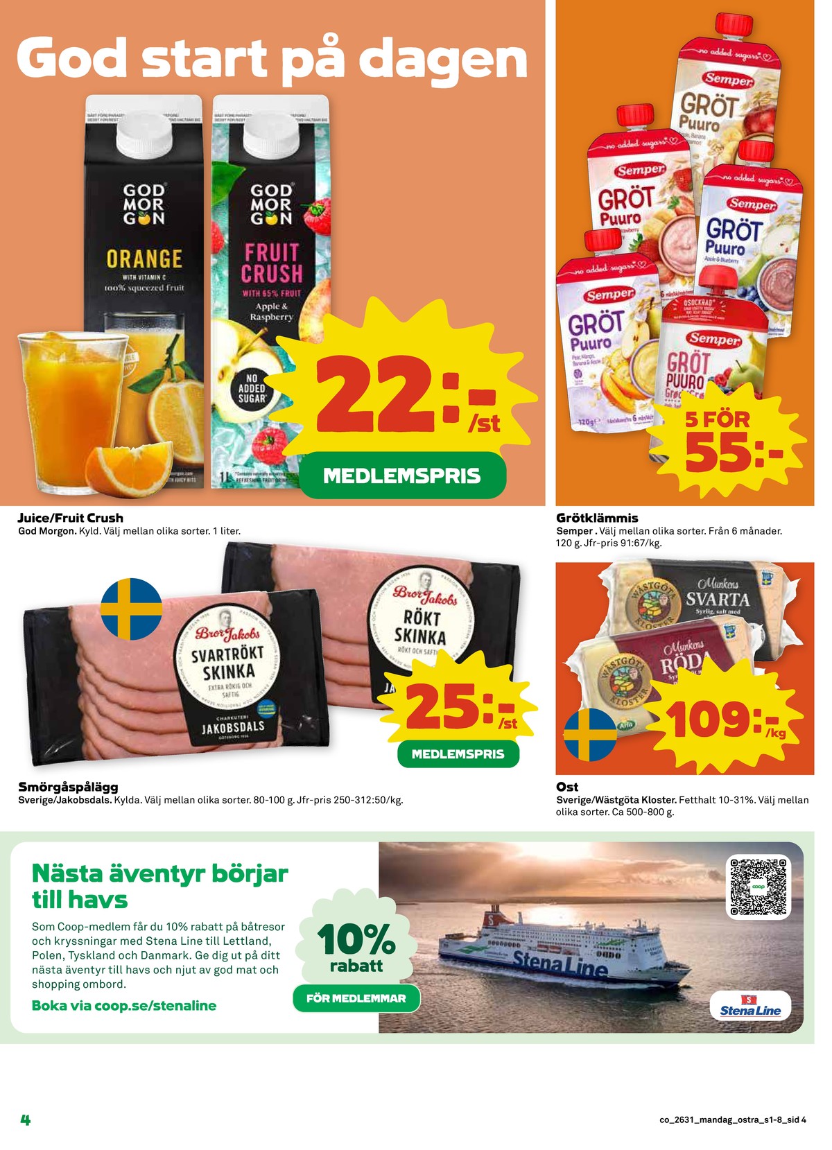 Butik Coop reklamblad gäller till 2.8.2026 sida 4 Coop reklamblad sida 4
