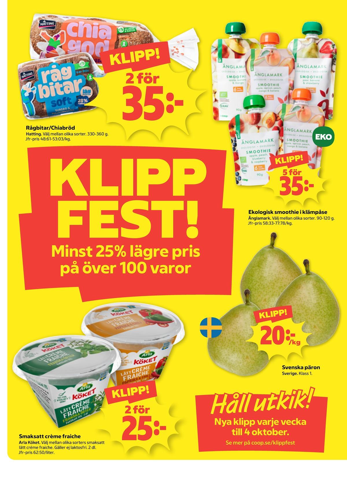 Coop erbjudande nästa vecka gäller till 20.9.2026 sida 11 Coop reklamblad nästa vecka sida 11