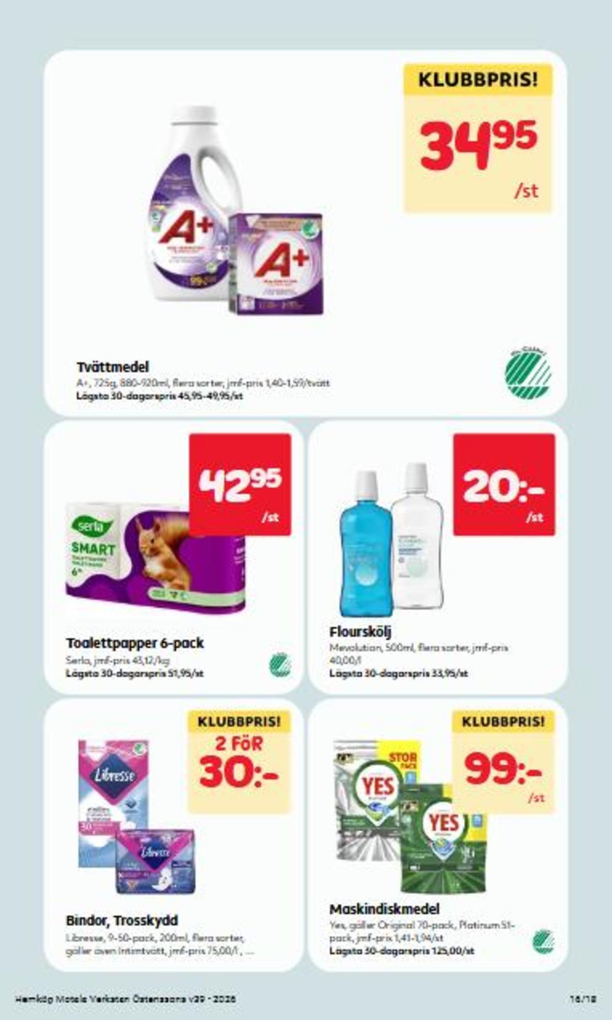 Hemköp reklamblad sida 16