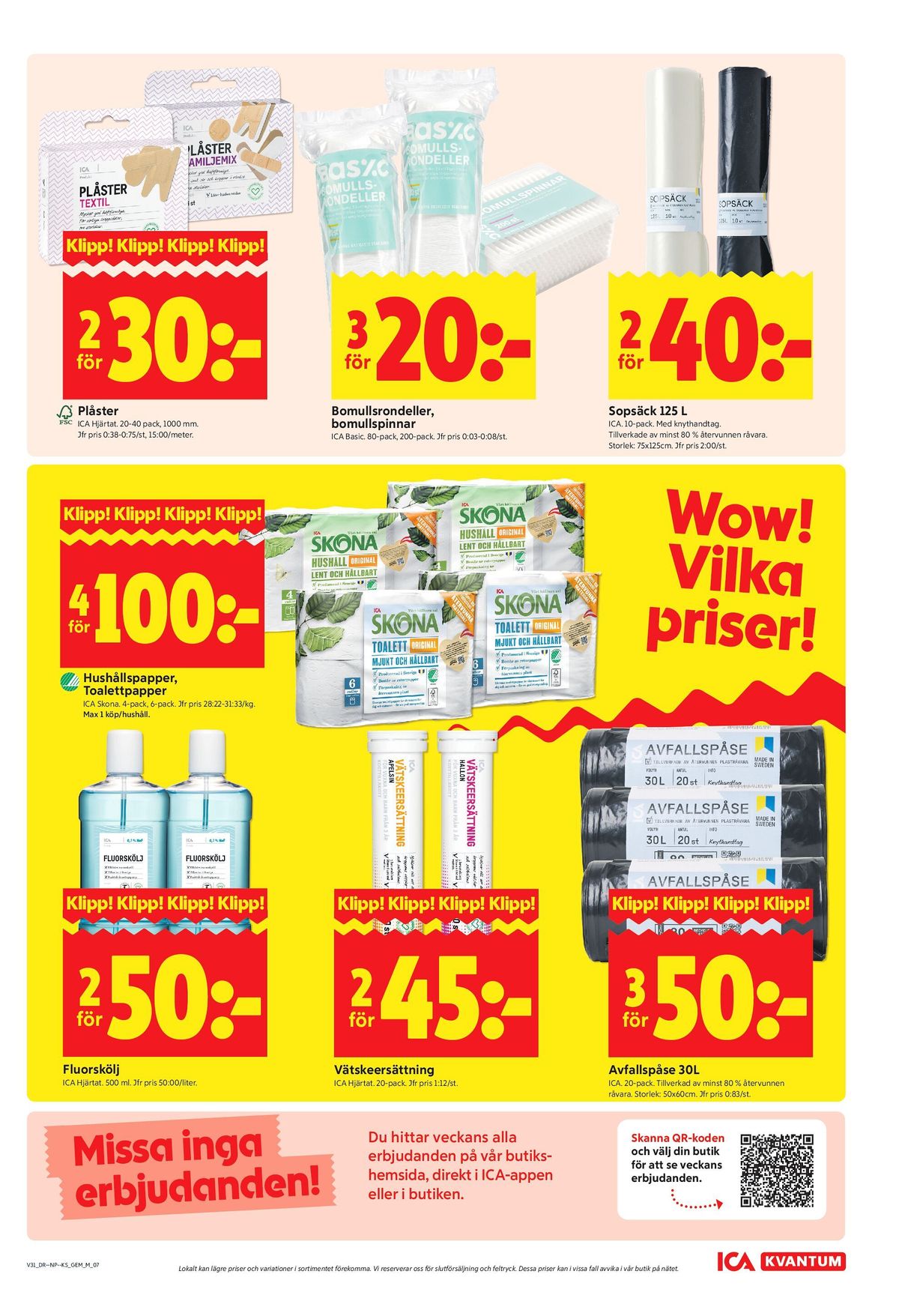 Butik ICA Kvantum erbjudande gäller till 2.8.2026 sida 7 ICA Kvantum reklamblad sida 7
