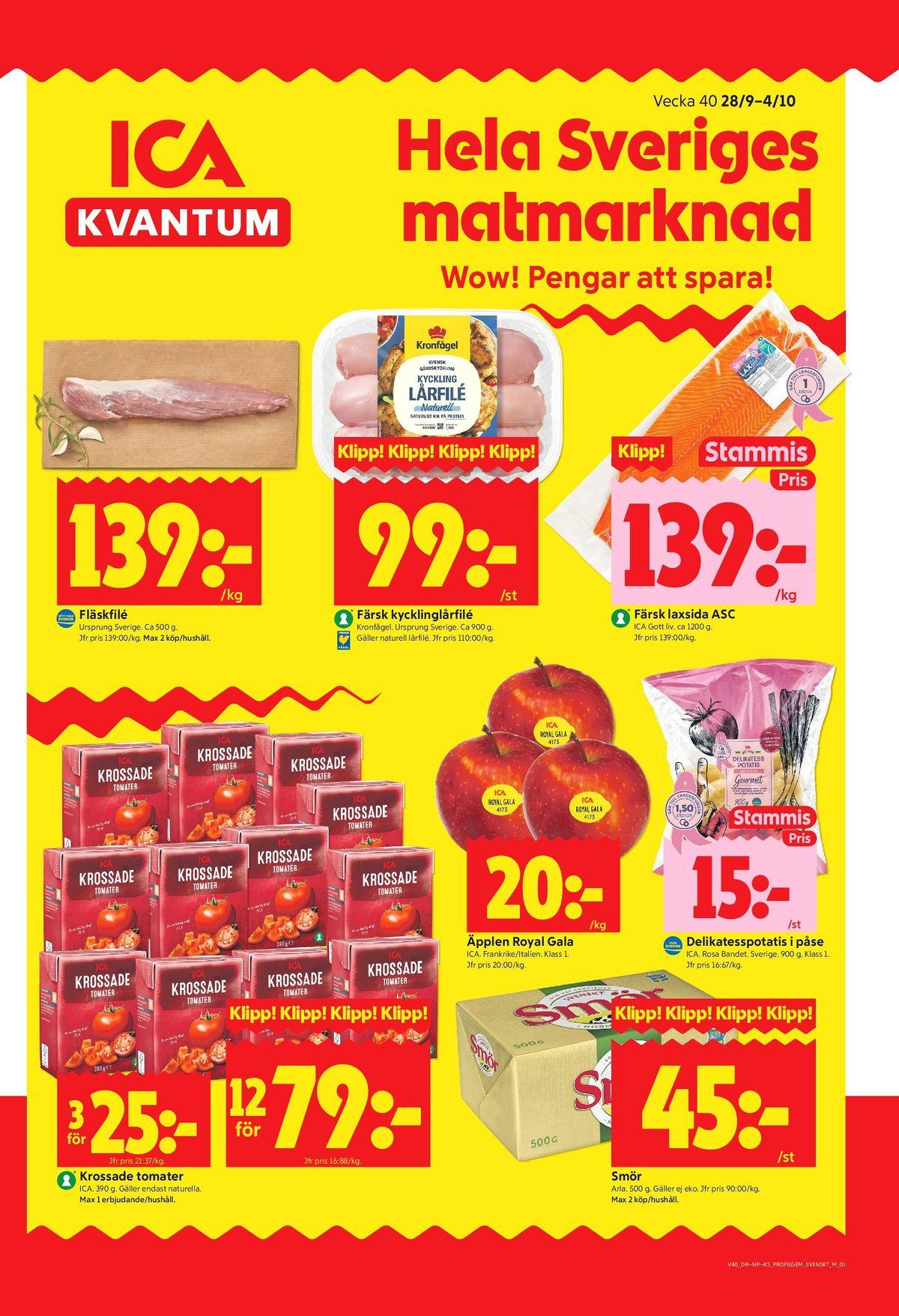 ICA Kvantum reklamblad