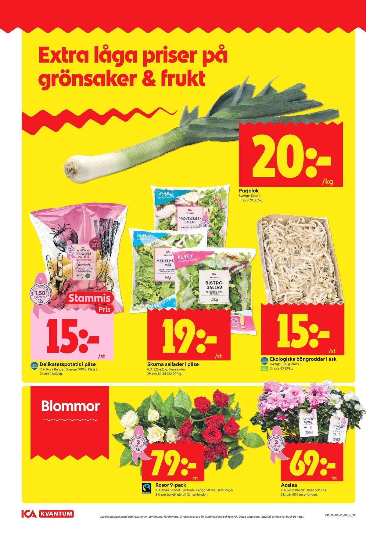 ICA Kvantum reklamblad nästa veckas sida 2
