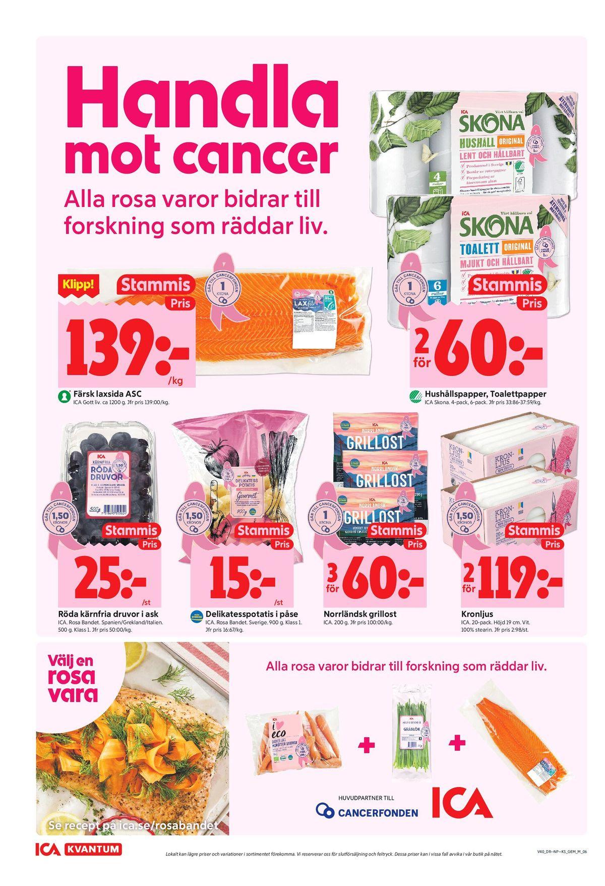 ICA Kvantum reklamblad nästa veckas sida 6