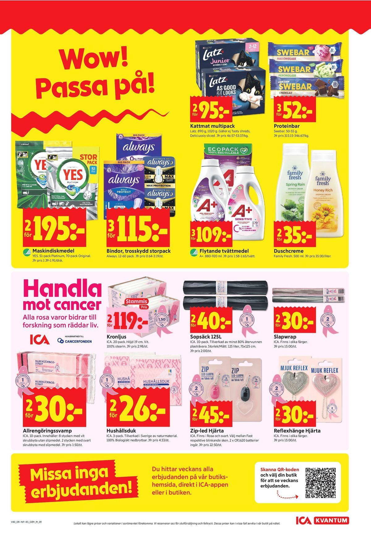ICA Kvantum reklamblad nästa veckas sida 9