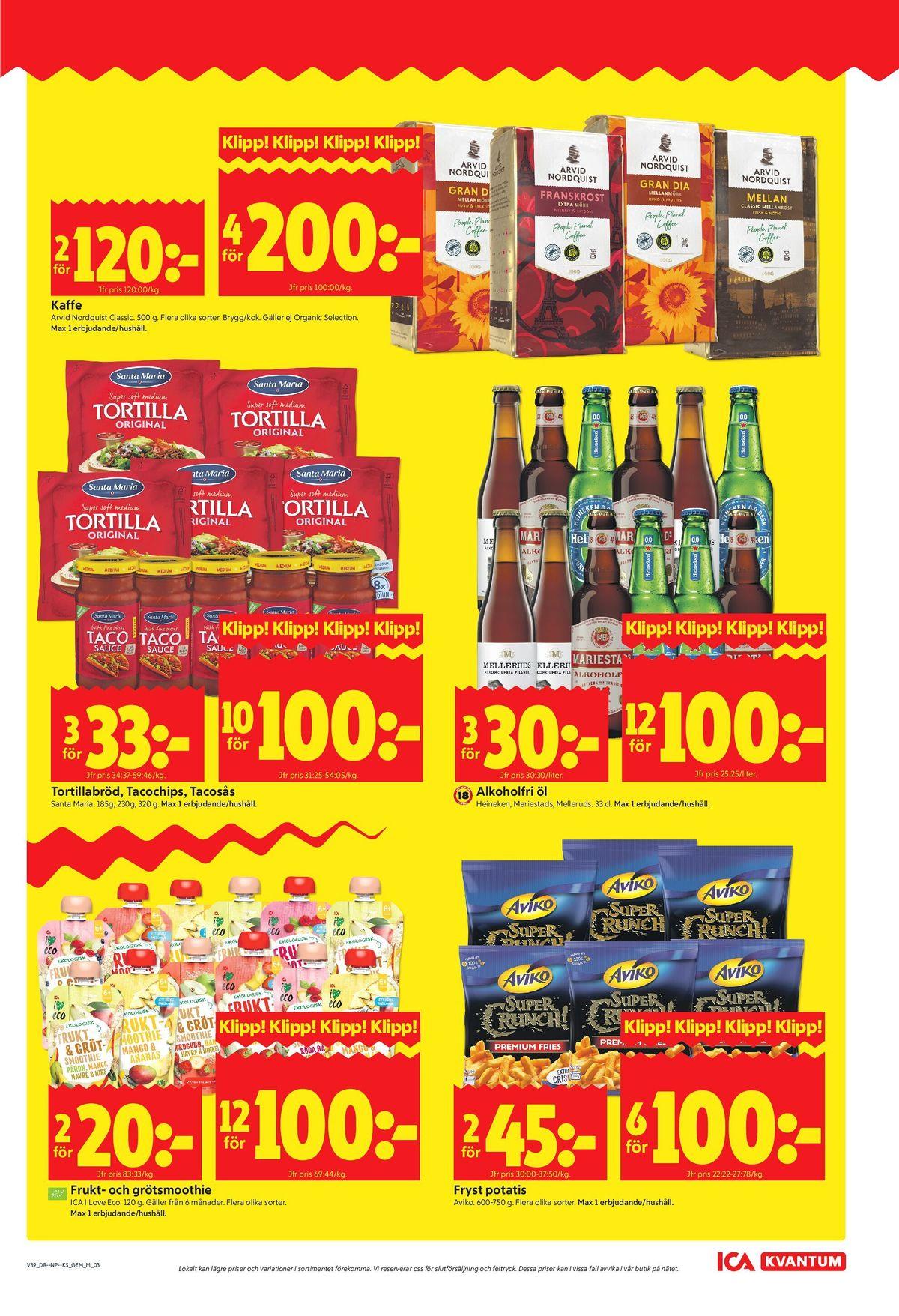 ICA Kvantum reklamblad sida 3
