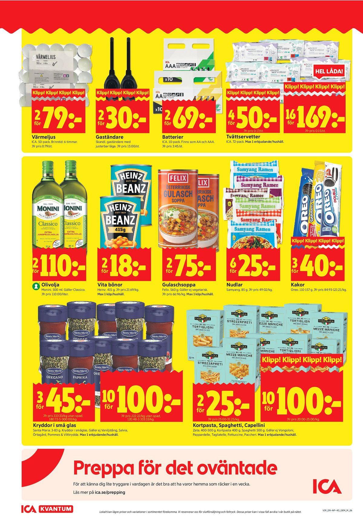 ICA Kvantum reklamblad sida 6