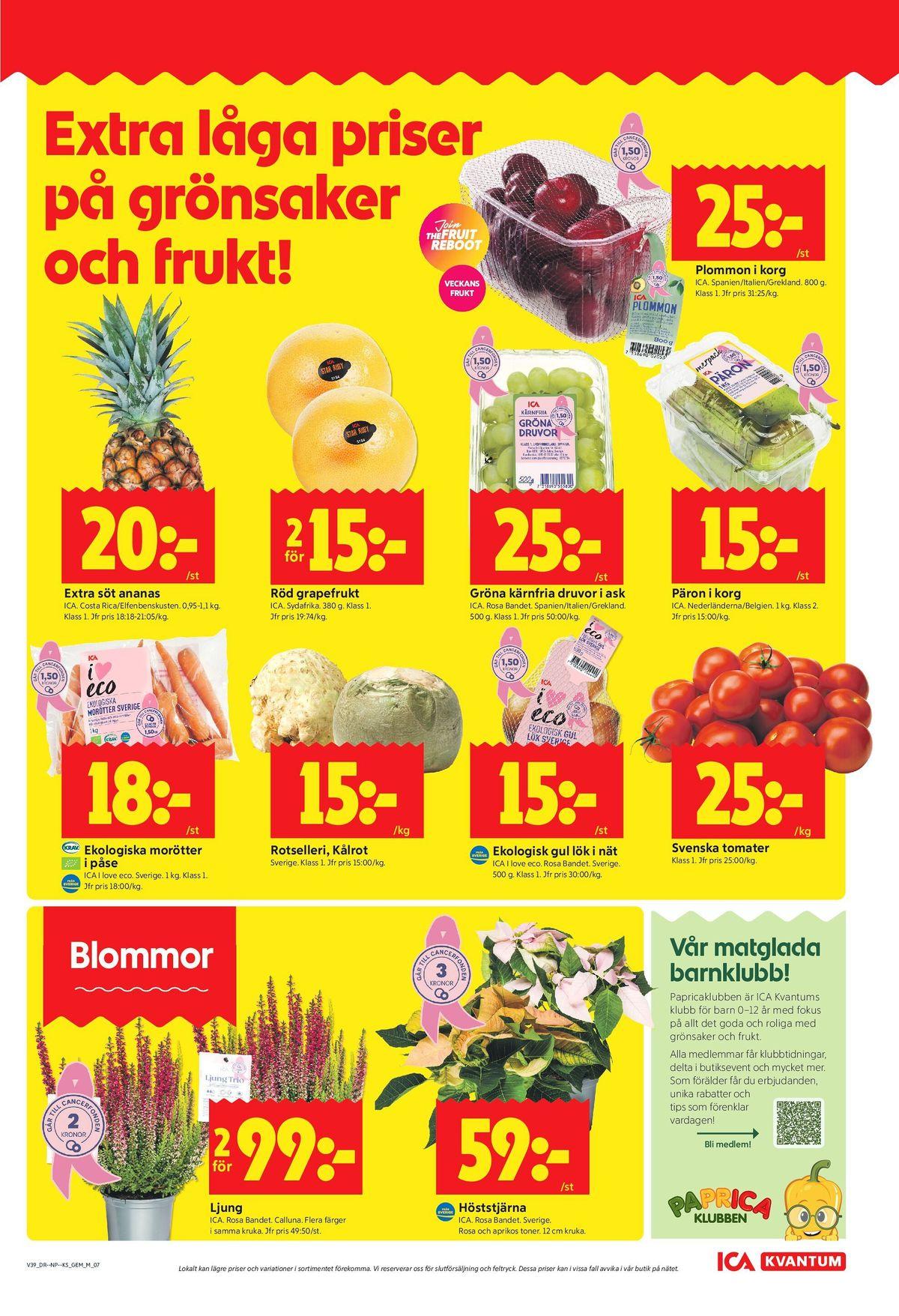 Butik ICA Kvantum erbjudande gäller till 27.9.2026 sida 7 ICA Kvantum reklamblad sida 7