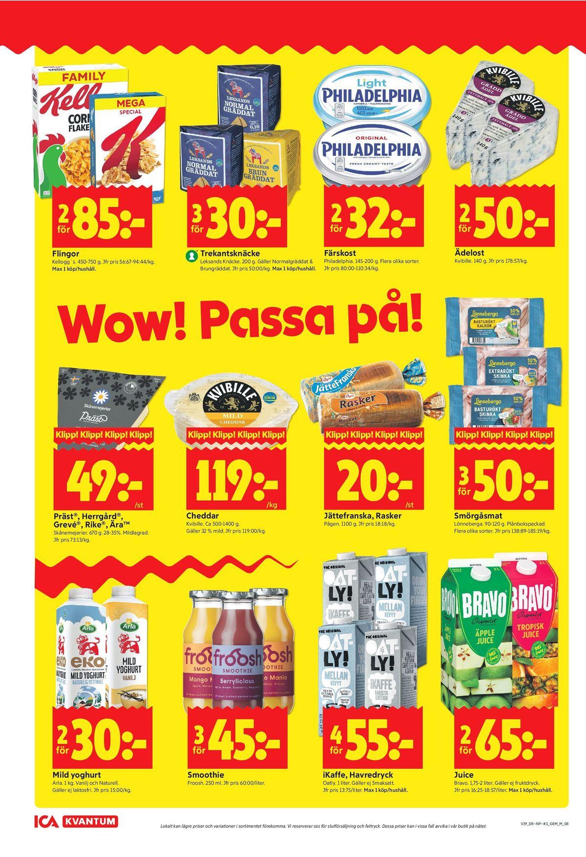 ICA Kvantum reklamblad sida 8