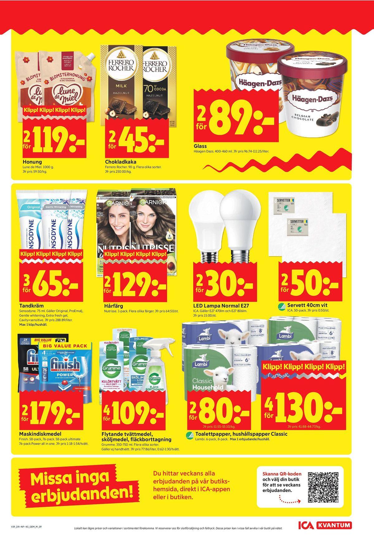 ICA Kvantum reklamblad sida 9