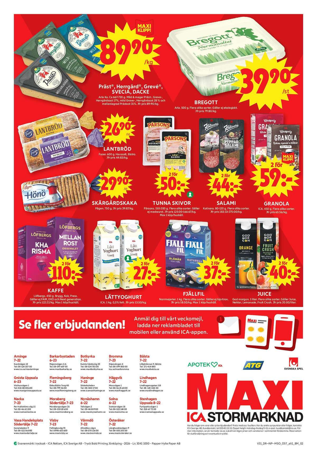ICA Maxi reklamblad sida 10
