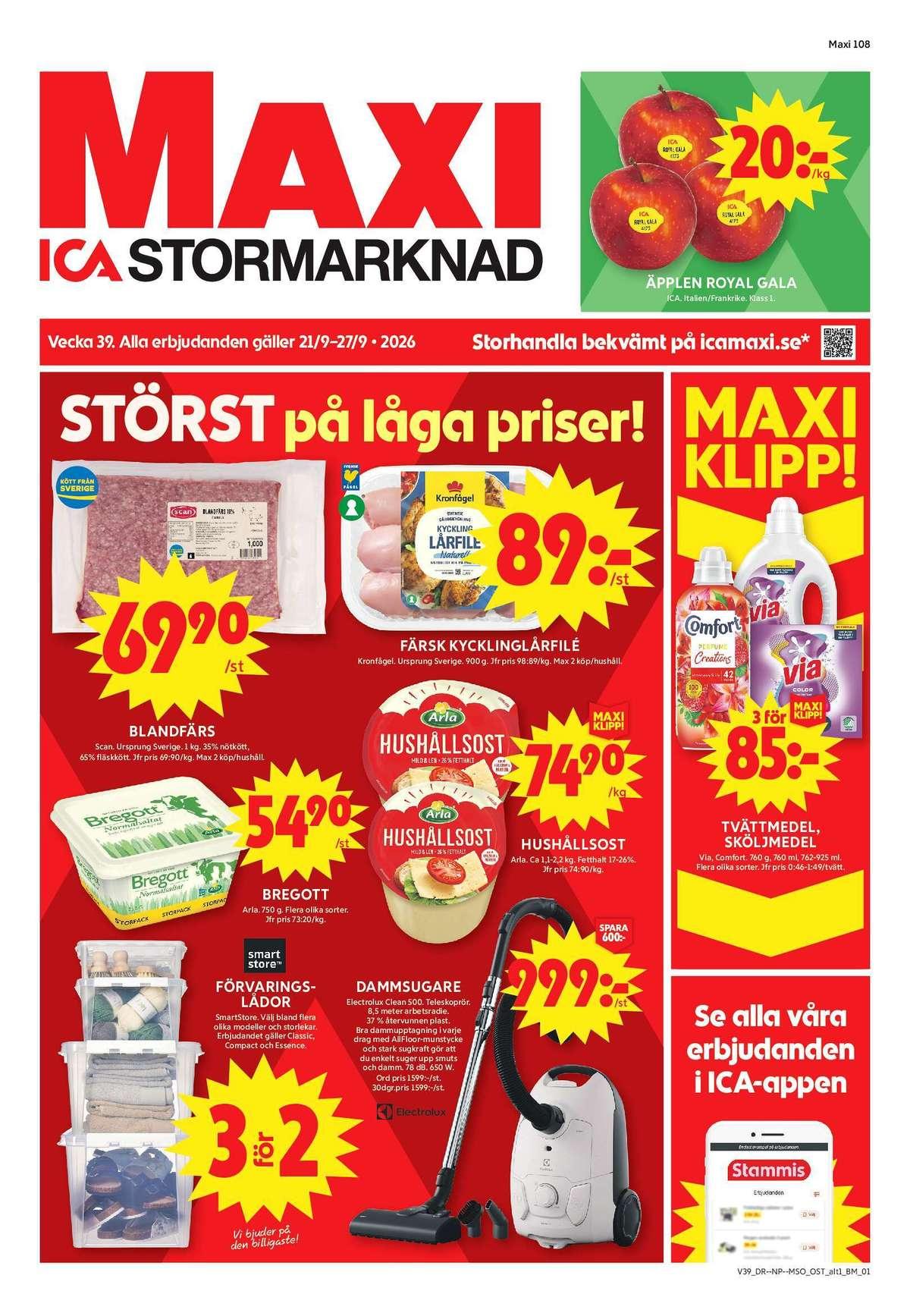 ICA Maxi reklamblad sida 1
