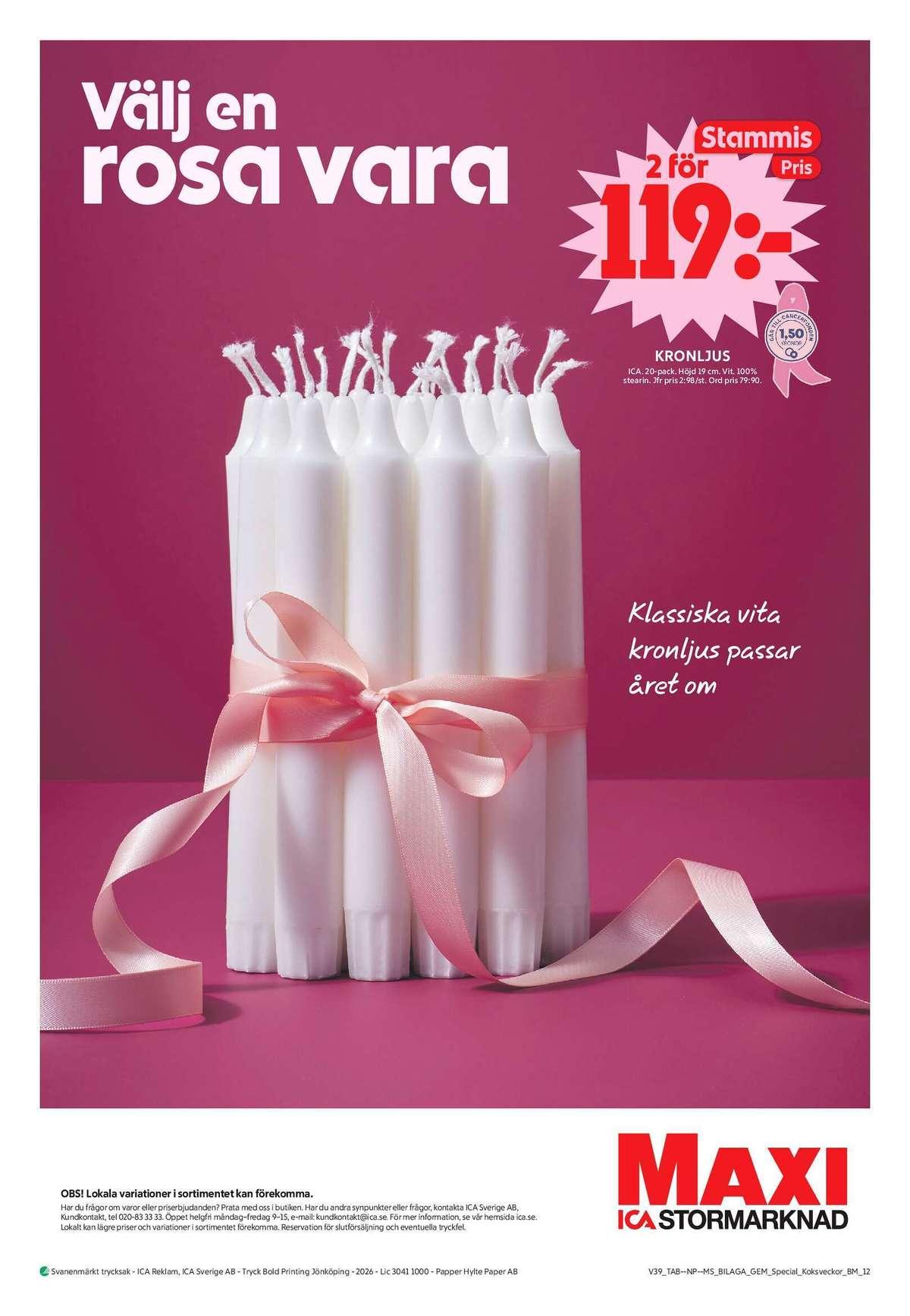 ICA Maxi veckans erbjudanden gäller till 27.9.2026 sida 32 ICA Maxi reklamblad sida 32