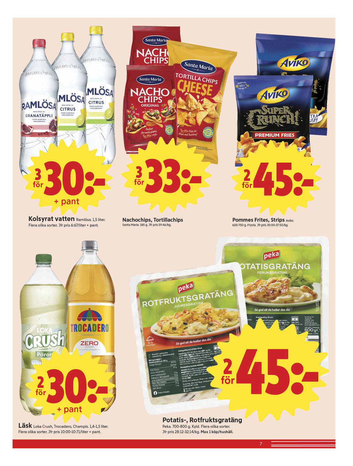 Butik ICA Nära erbjudande och reklamblad gäller till 2.8.2026 sida 7 ICA Nära reklamblad sida 7