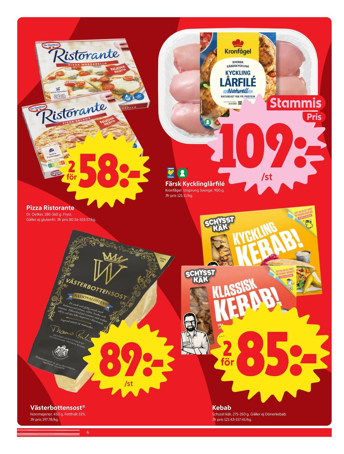 ICA Nära erbjudande nästa vecka gäller till 4.10.2026 sida 6 ICA Nära reklamblad nästa vecka sida 6