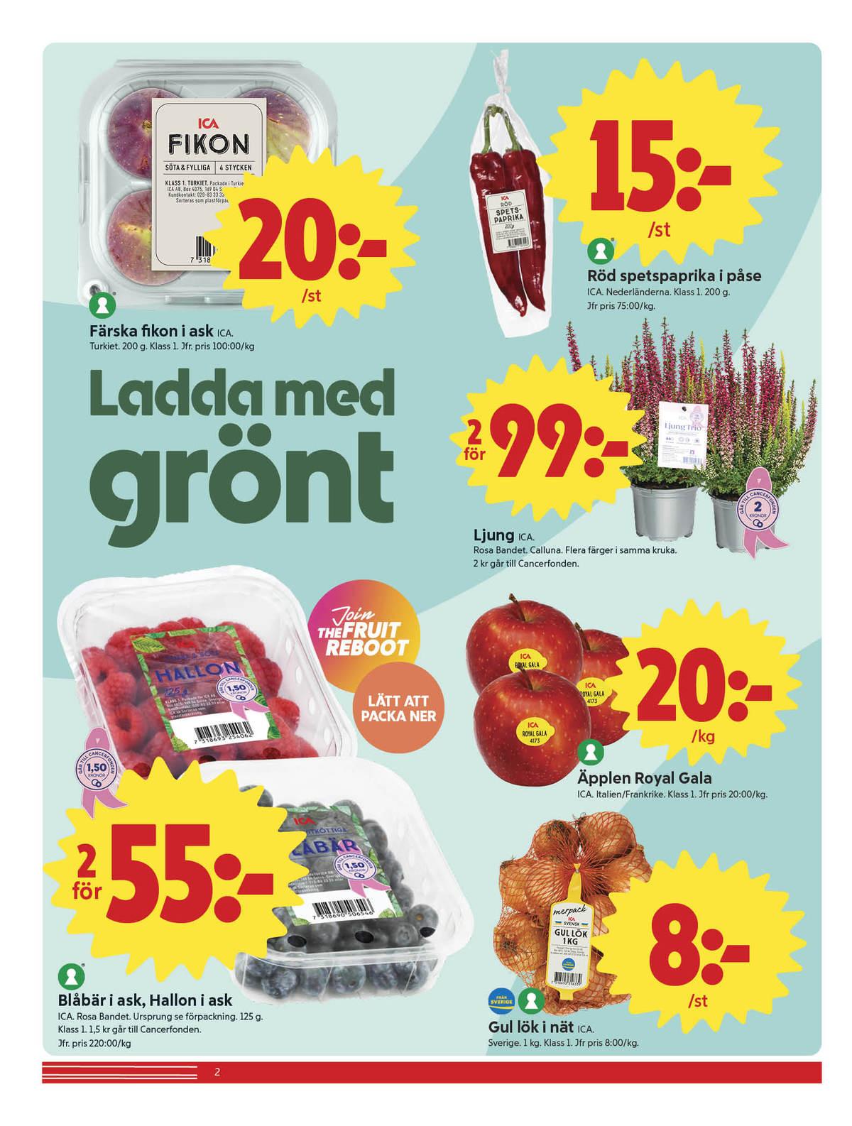 Butik ICA Nära reklamblad och erbjudande gäller till 27.9.2026 sida 2 ICA Nära reklamblad sida 2