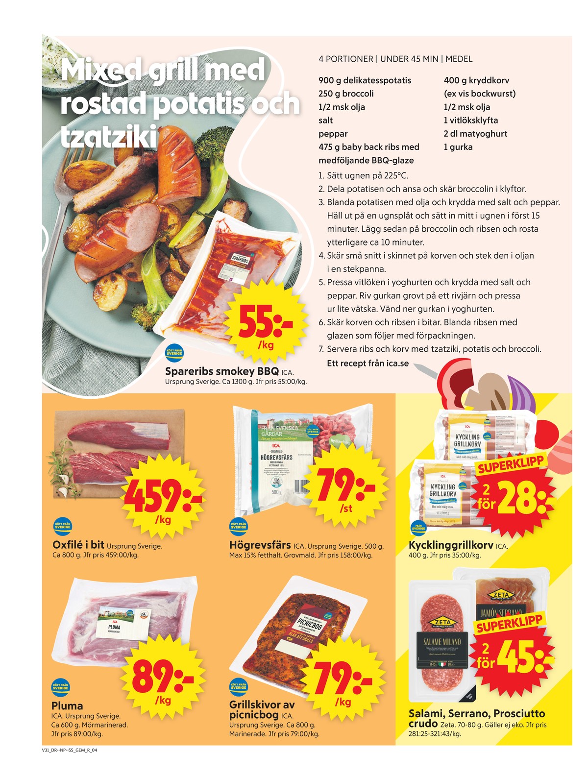 ICA Supermarket reklamblad sida 4