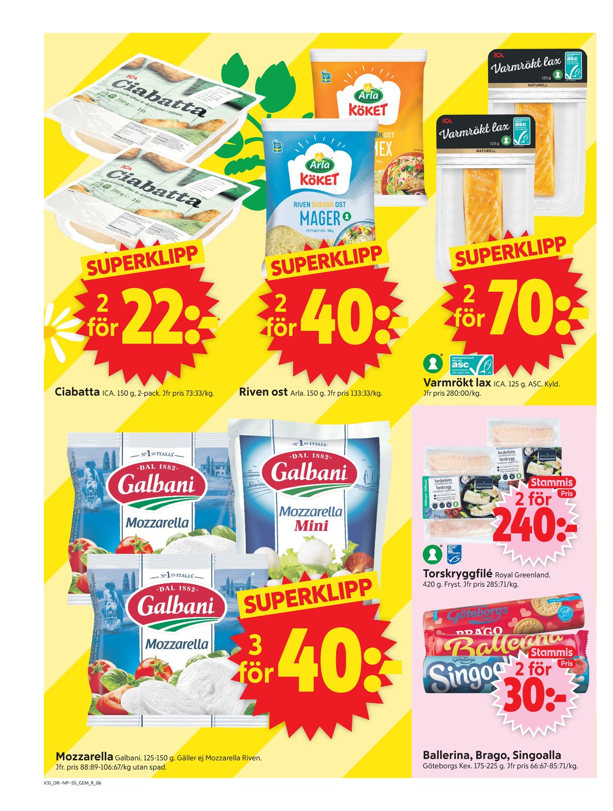 ICA Supermarket reklamblad gäller till 2.8.2026 sida 6 ICA Supermarket reklamblad sida 6