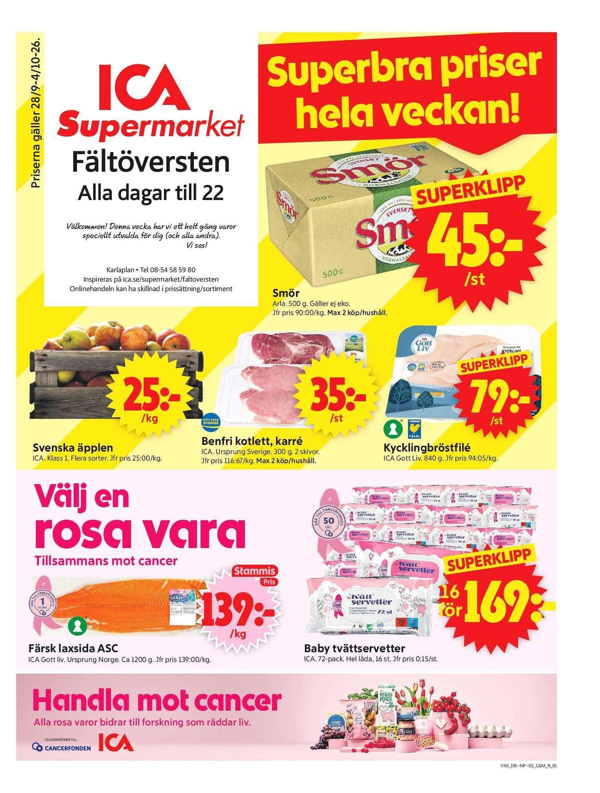 ICA Supermarket reklamblad