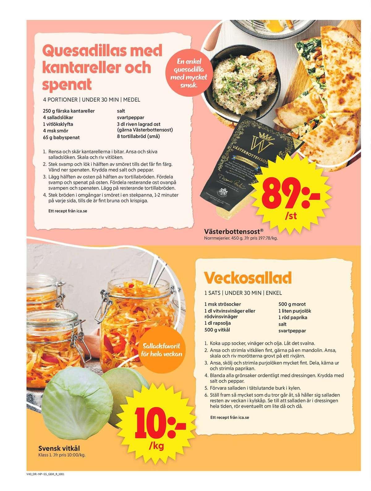 ICA Supermarket reklamblad nästa vecka sida 6