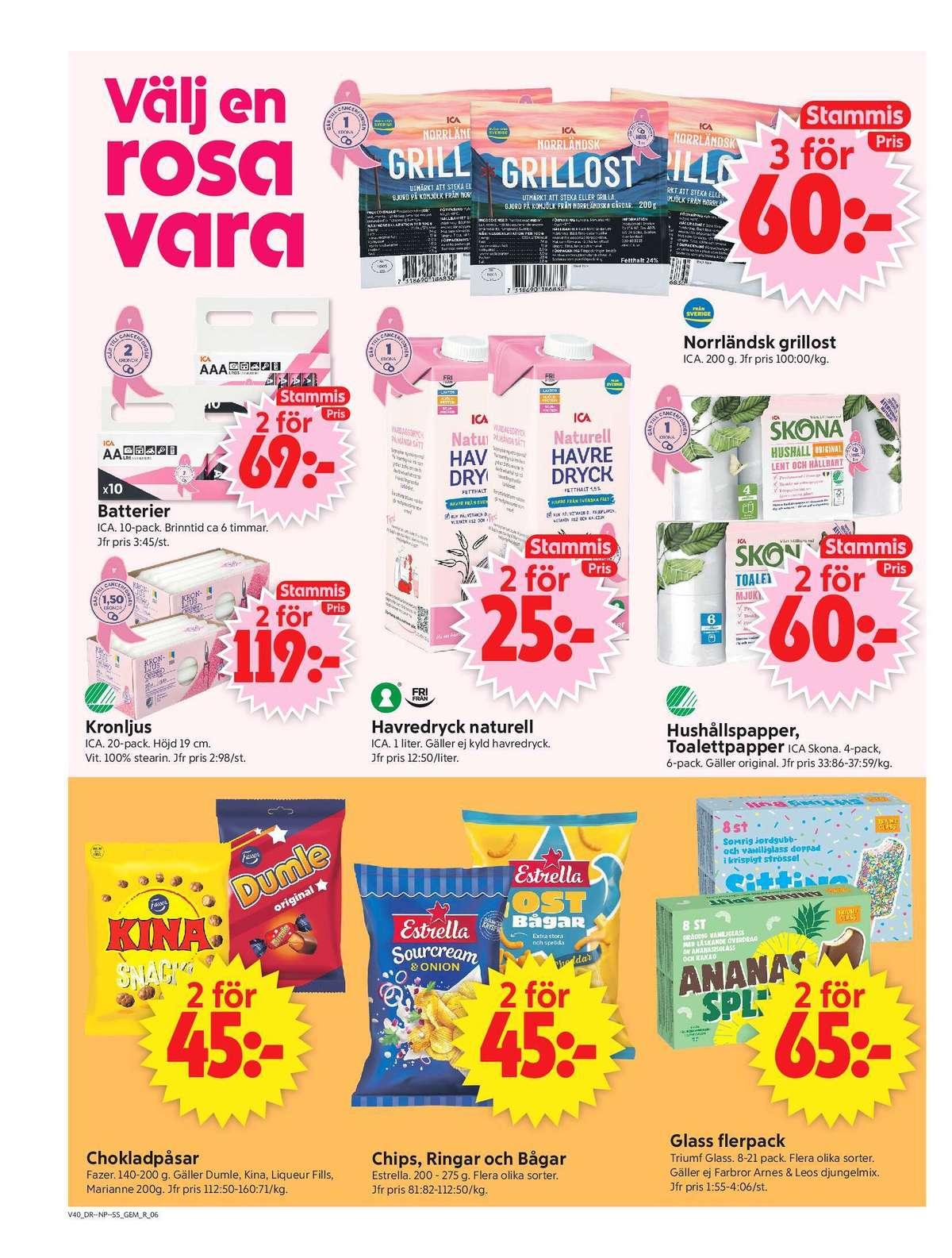 ICA Supermarket reklamblad nästa vecka sida 8