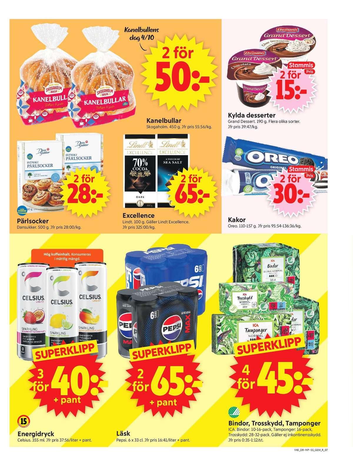 Nästa vecka erbjudande ICA Supermarket gäller till 4.10.2026 sida 9 ICA Supermarket reklamblad nästa vecka sida 9