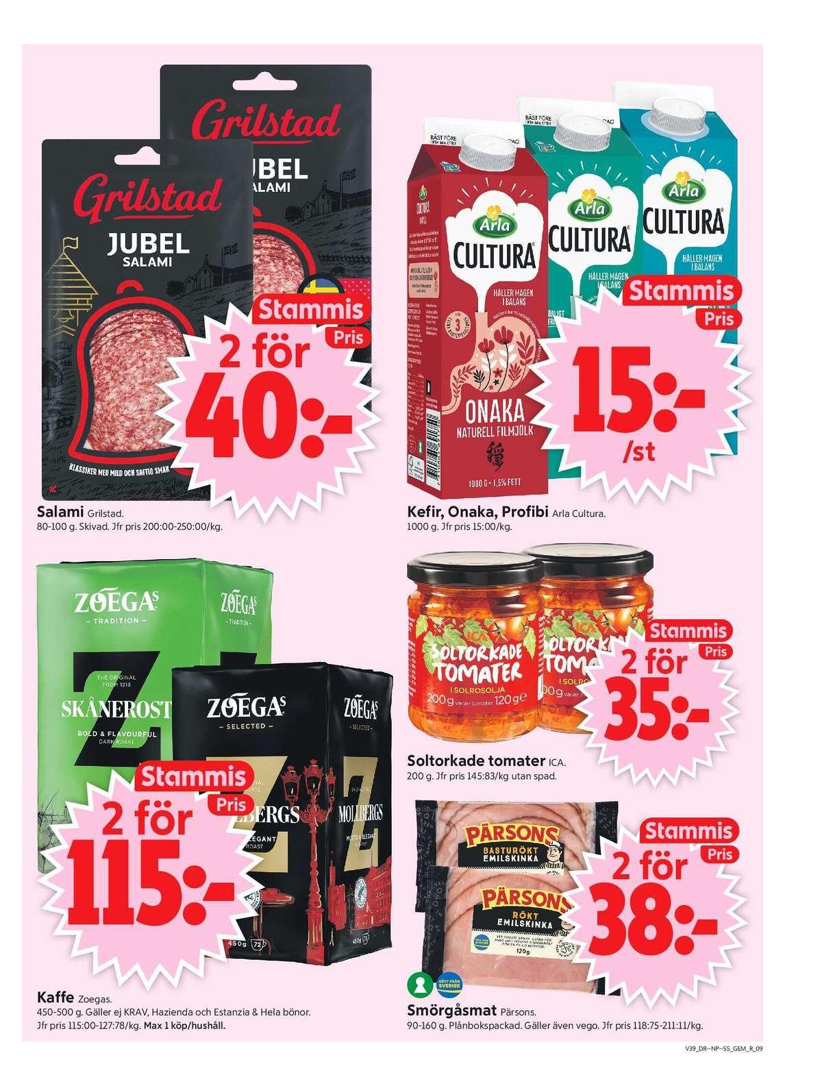 ICA Supermarket reklamblad nästa vecka sida 11