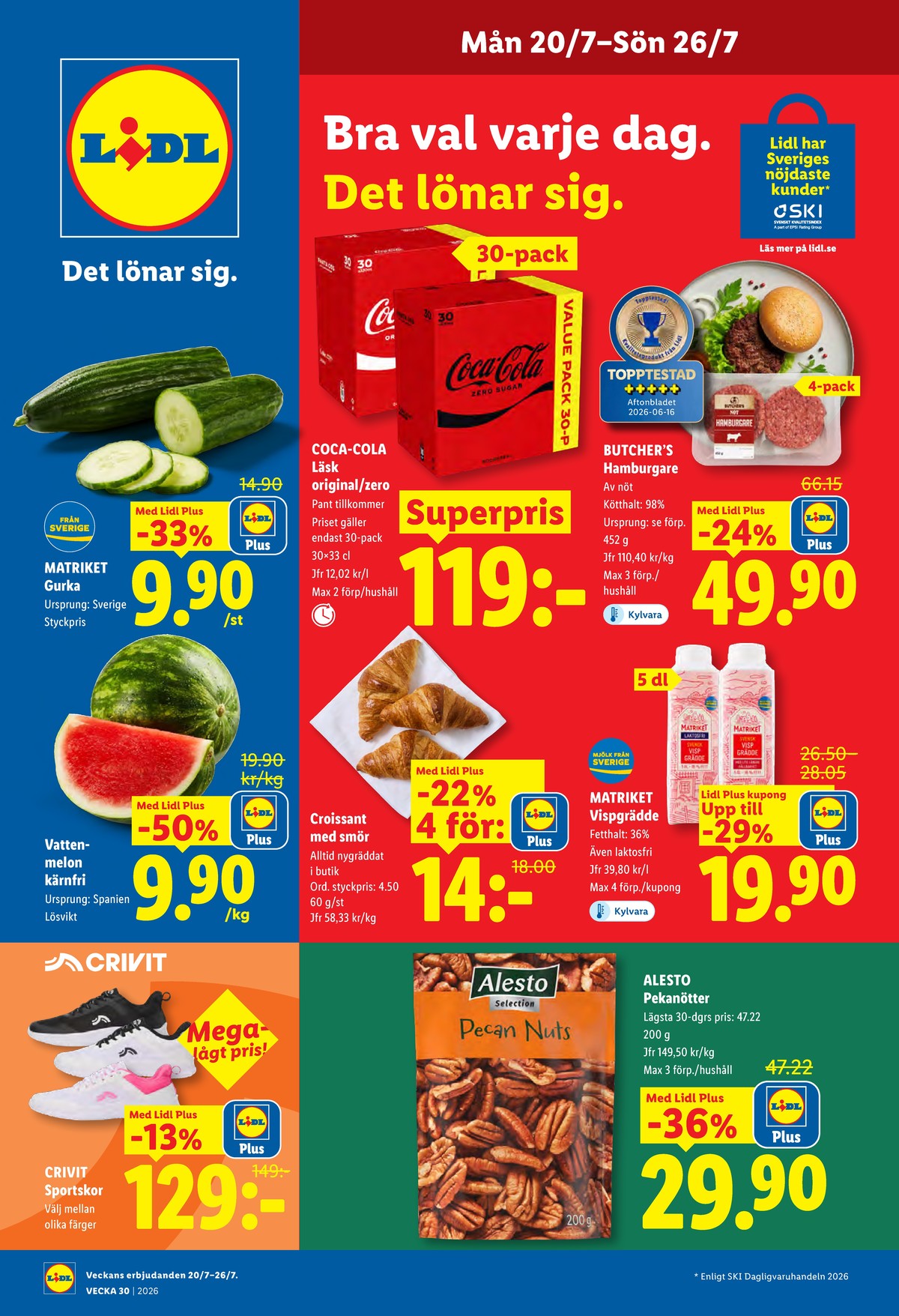 Butiker Lidl reklamblad och erbjudanden gäller till 26.7.2026 sida 1 Lidl reklamblad sida 1