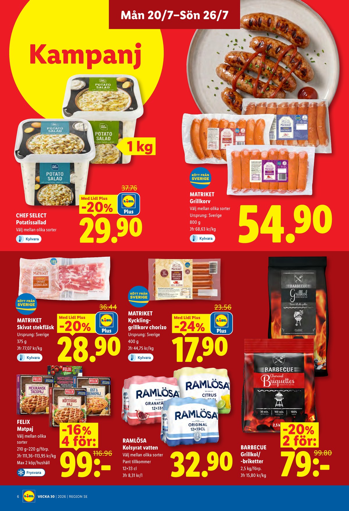 Butiker Lidl reklamblad och erbjudanden gäller till 26.7.2026 sida 6 Lidl reklamblad sida 6