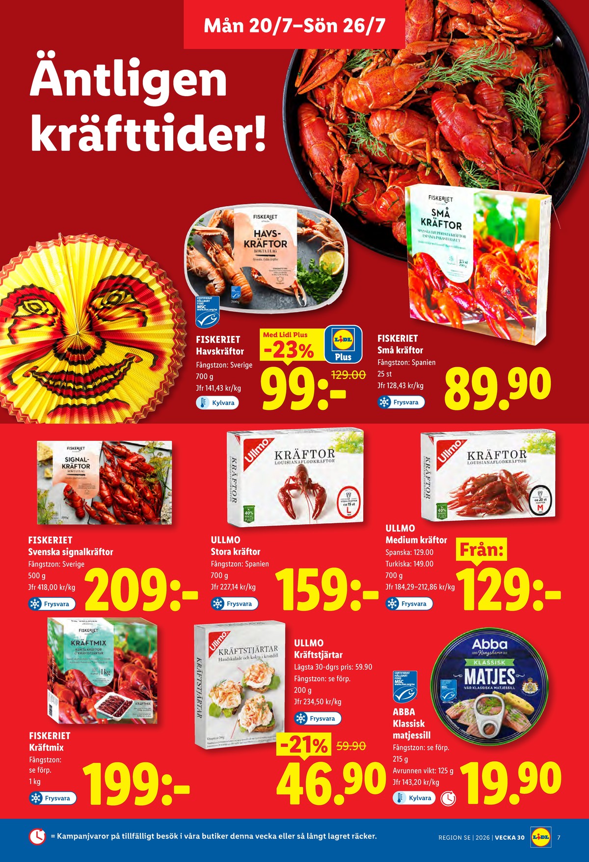 Butiker Lidl reklamblad och erbjudanden gäller till 26.7.2026 sida 7 Lidl reklamblad sida 7