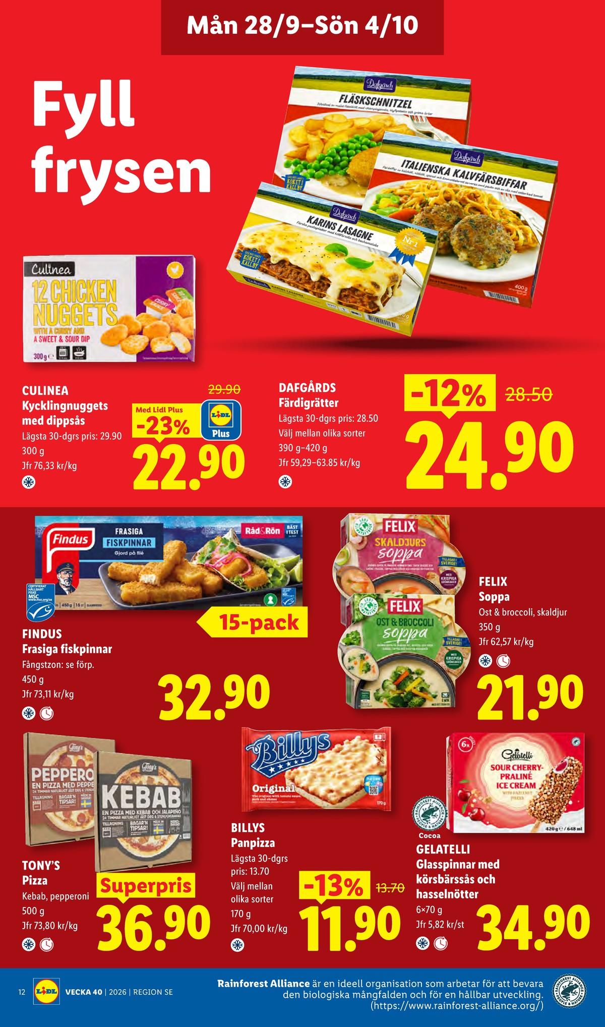 Lidl erbjudanden nästa vecka gäller till 4.10.2026 sida 13 Lidl erbjudanden nästa vecka sida 13