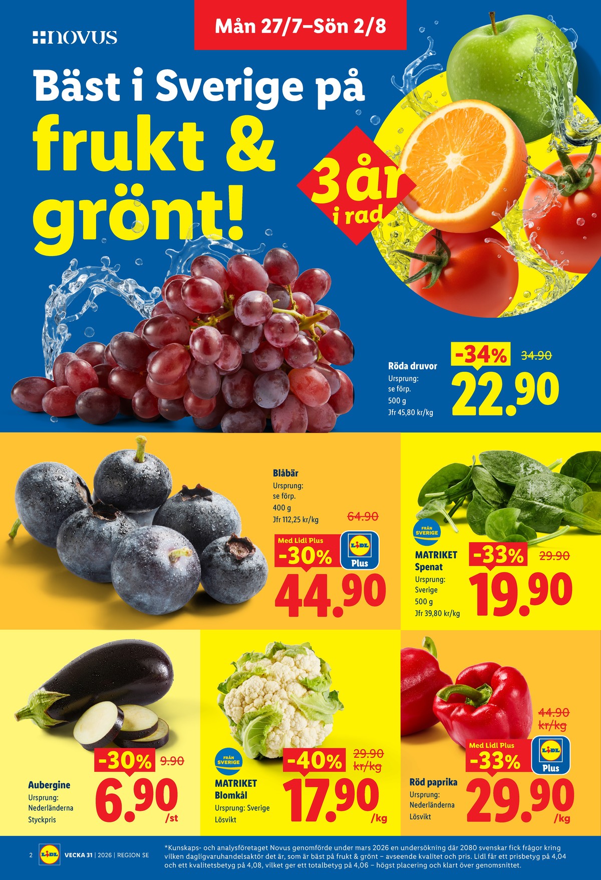 Lidl erbjudande nästa vecka gäller 2.8.2026 sida 2 Lidl reklamblad nästa vecka sida 2