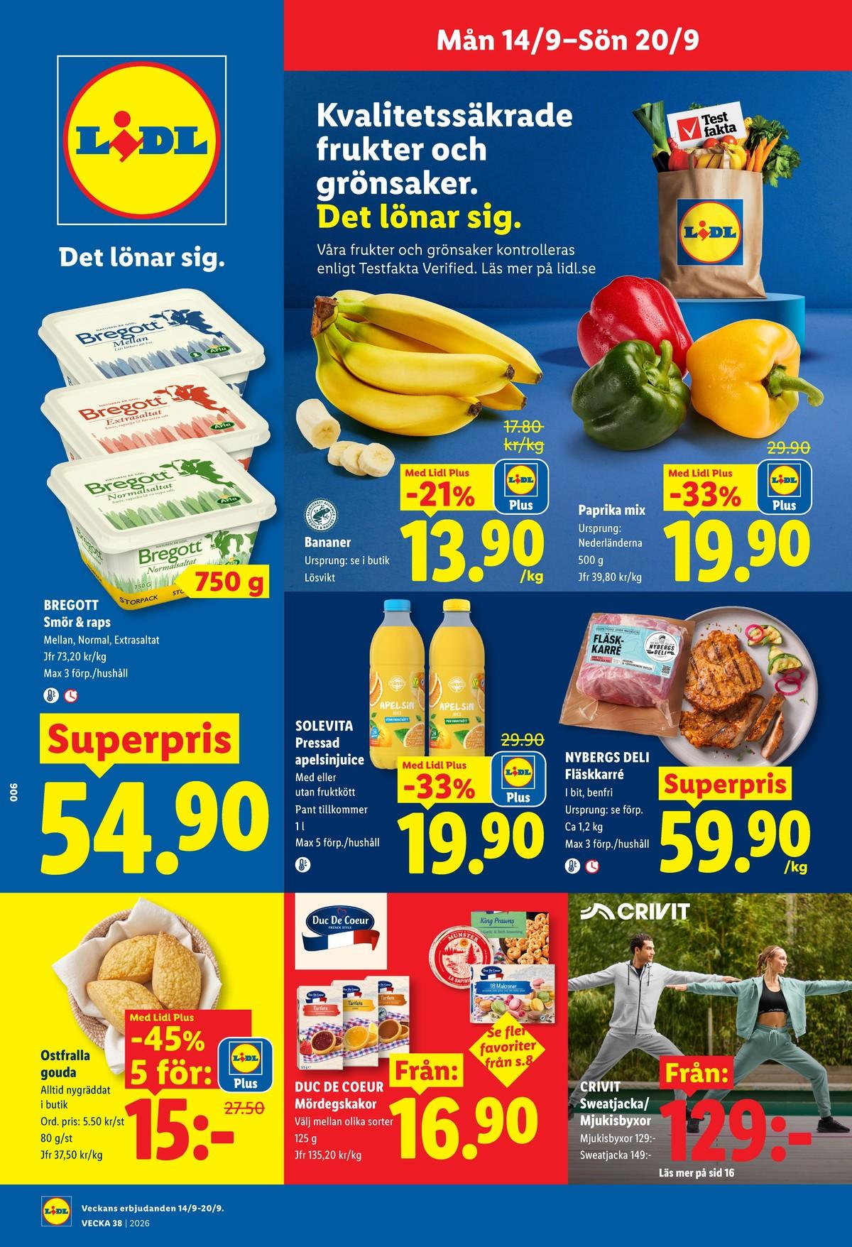 Lidl reklamblad sida 1