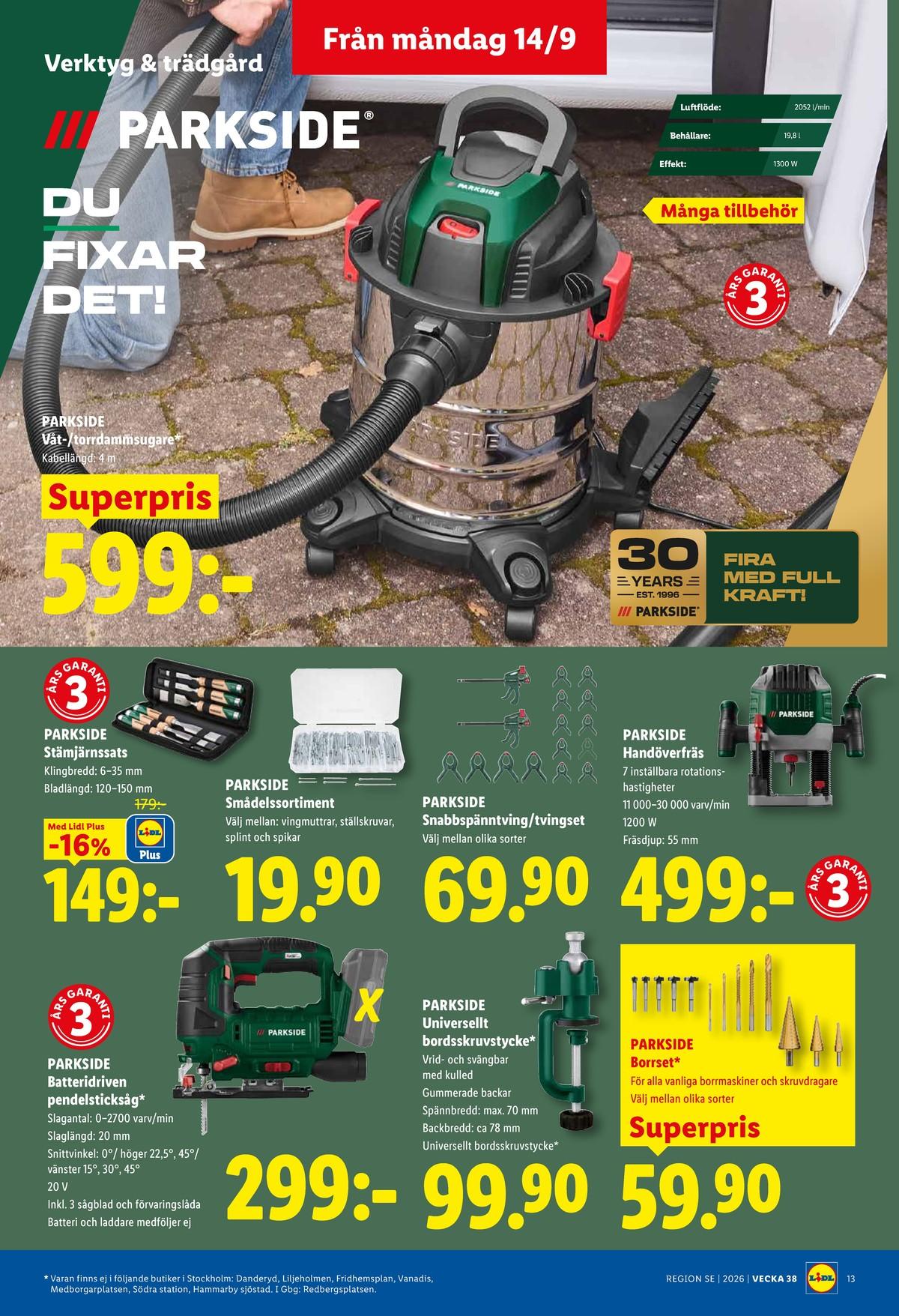 Butiker Lidl reklamblad och erbjudanden gäller till 20.9.2026 sida 15 Lidl reklamblad sida 15