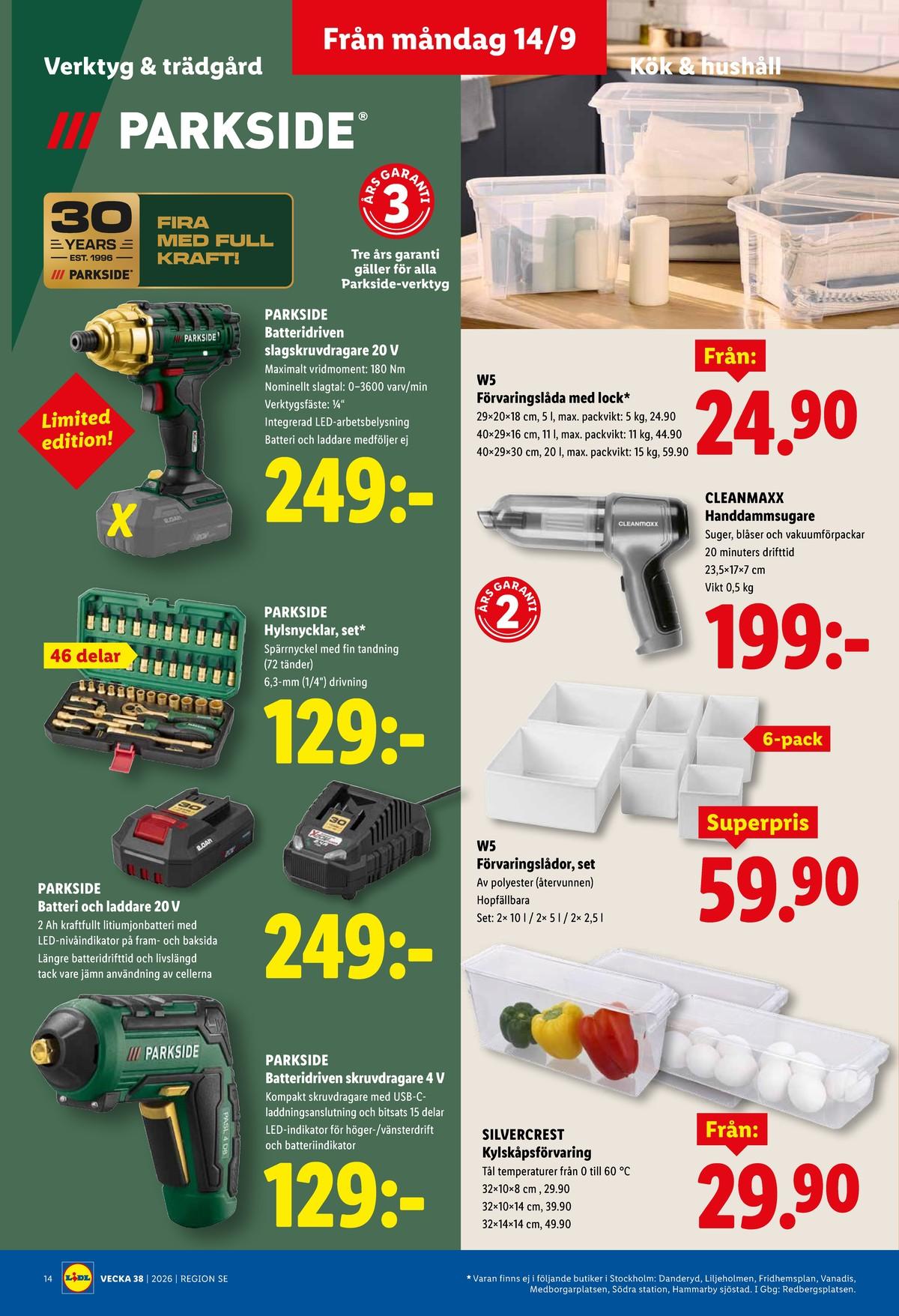 Butiker Lidl reklamblad och erbjudanden gäller till 20.9.2026 sida 16 Lidl reklamblad sida 16