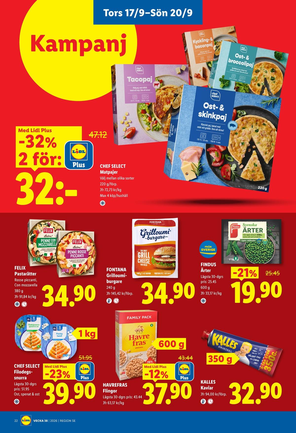 Butiker Lidl reklamblad och erbjudanden gäller till 20.9.2026 sida 26 Lidl reklamblad sida 26