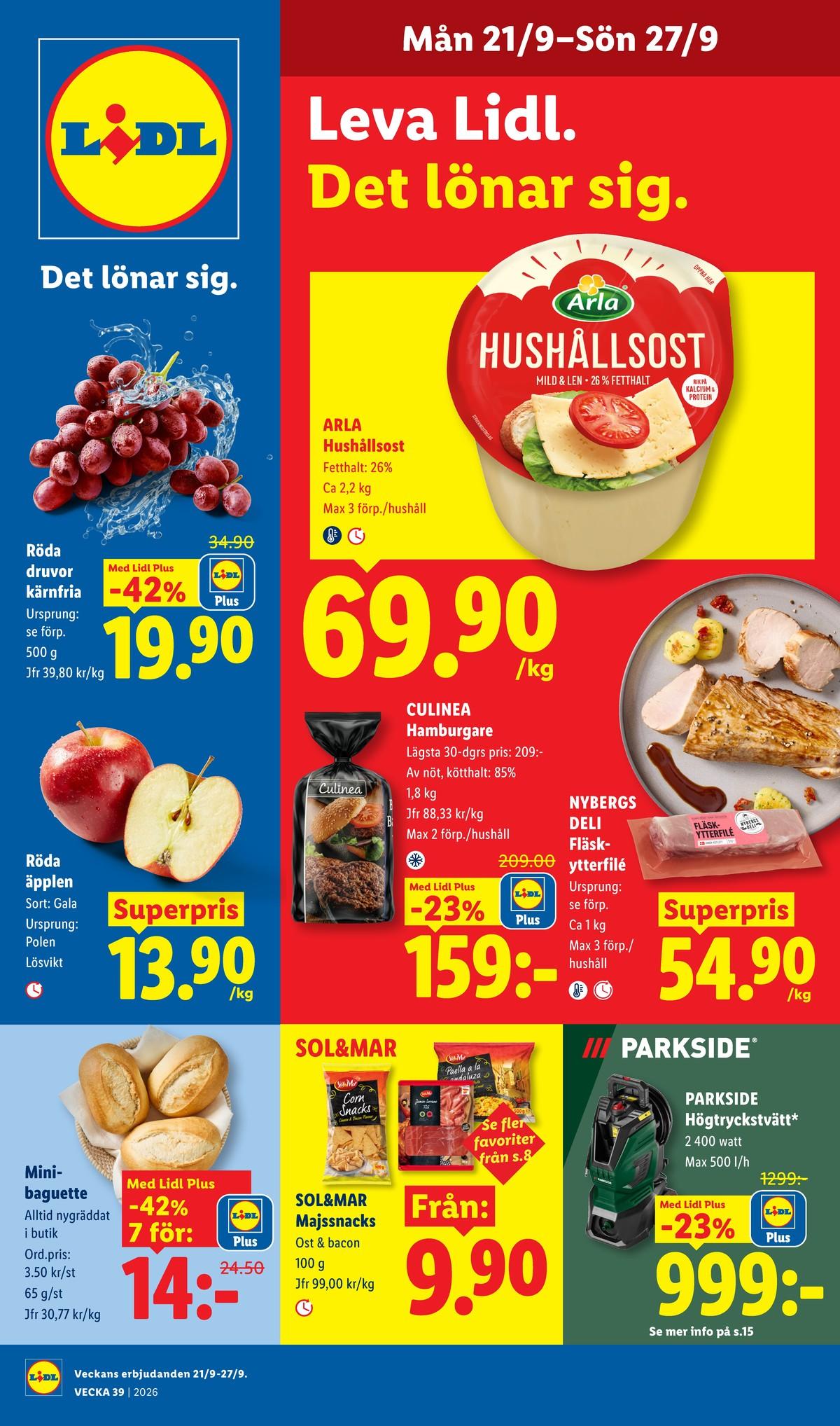 Lidl erbjudanden nästa vecka gäller till 27.9.2026 sida 1 Lidl erbjudanden nästa vecka sida 1