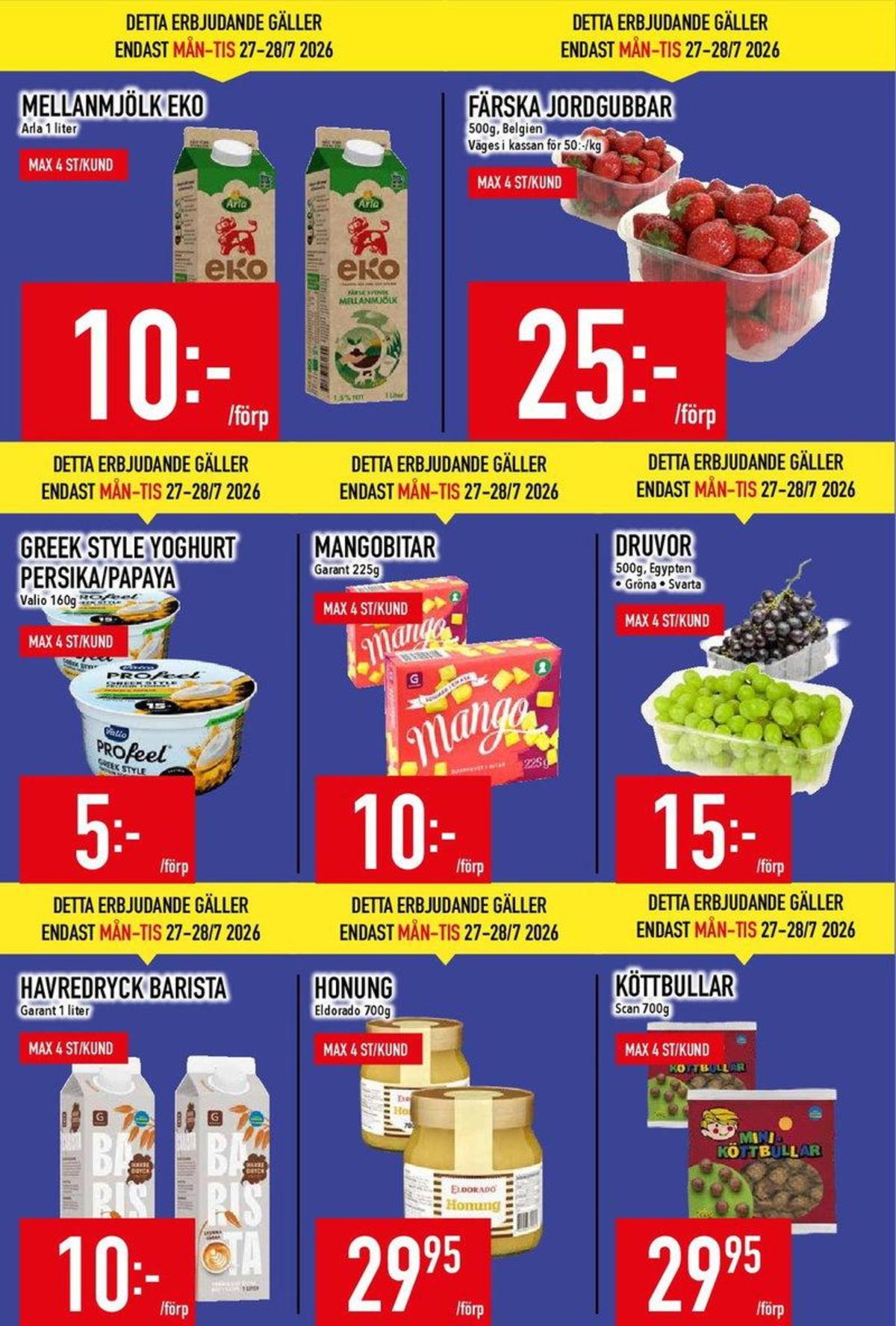 Butik MatDax reklamblad och erbjudanden gäller till 2.8.2026 sida 2 MatDax reklamblad sida 2