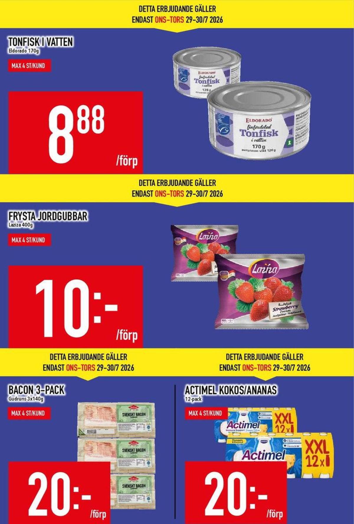 Butik MatDax reklamblad och erbjudanden gäller till 2.8.2026 sida 3 MatDax reklamblad sida 3