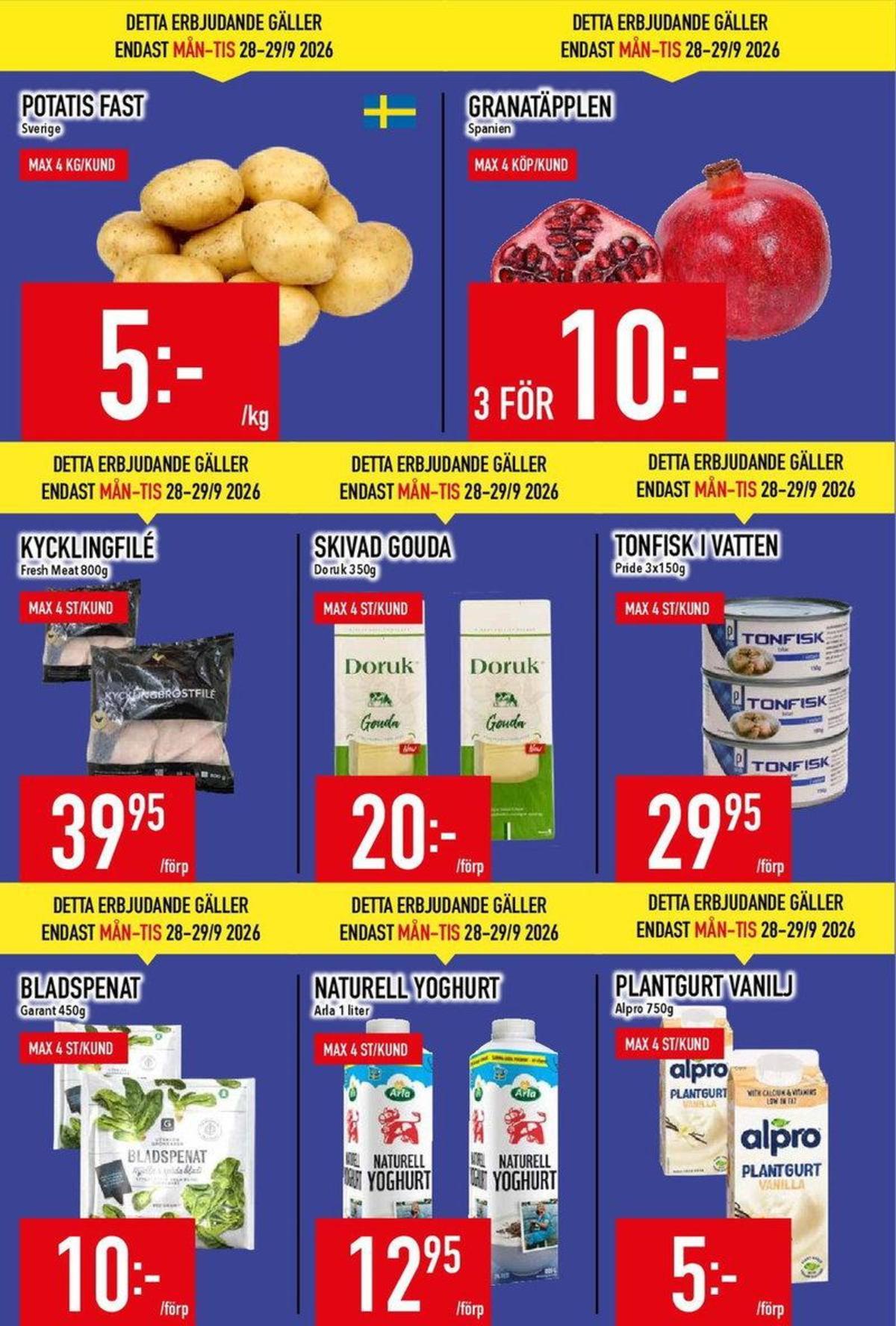 MatDax reklamblad sida 2