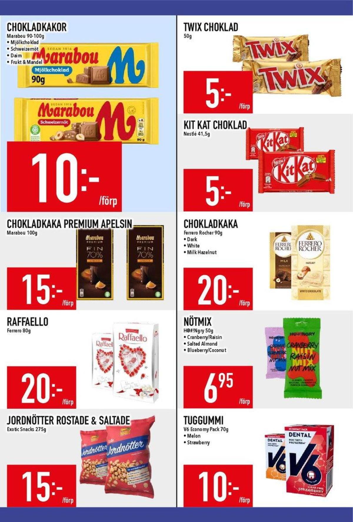 Butik MatDax veckans erbjudanden gäller till 4.10.2026 sida 20 MatDax reklamblad sida 20