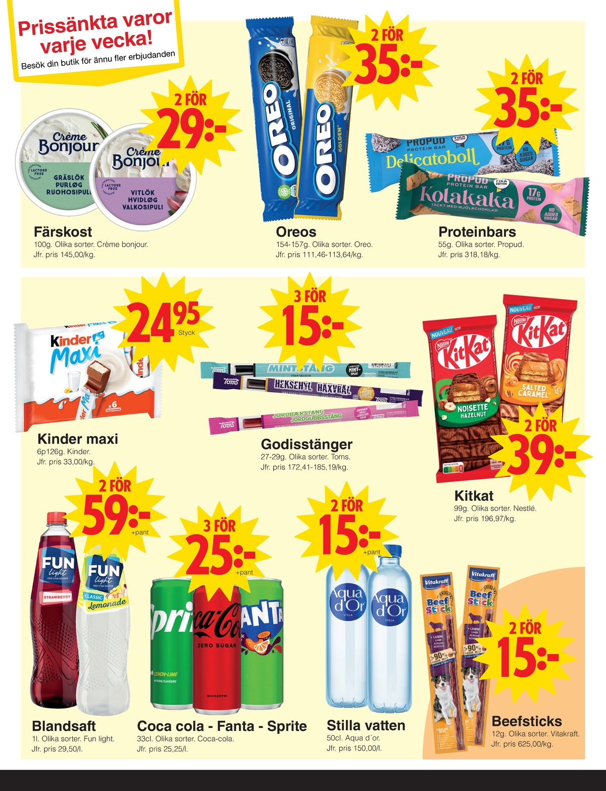 Butik Matöppet reklamblad gäller till 2.8.2026 sida 3 Matöppet reklamblad sida 3
